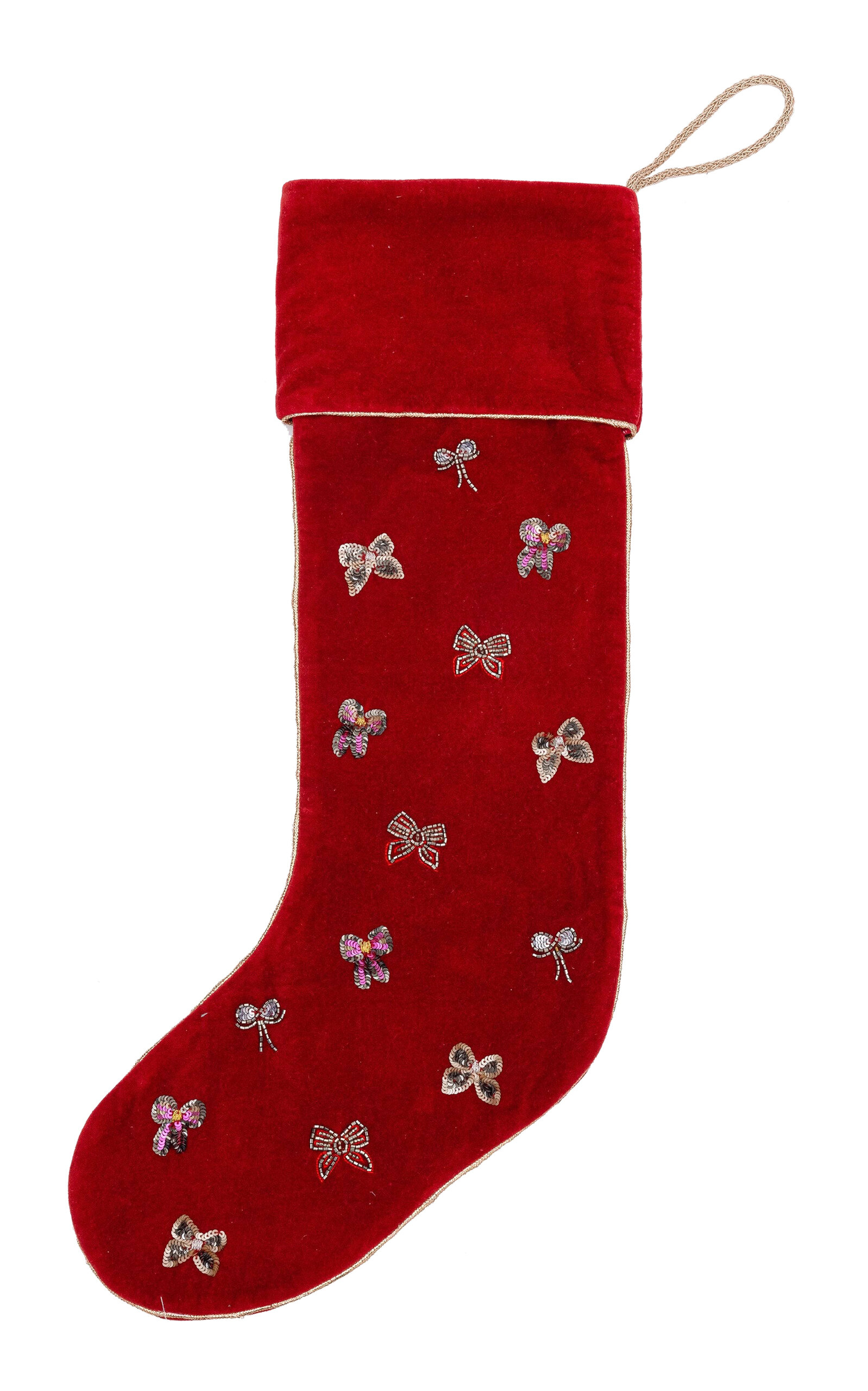 Joanna Buchanan Velvet Stocking - Red