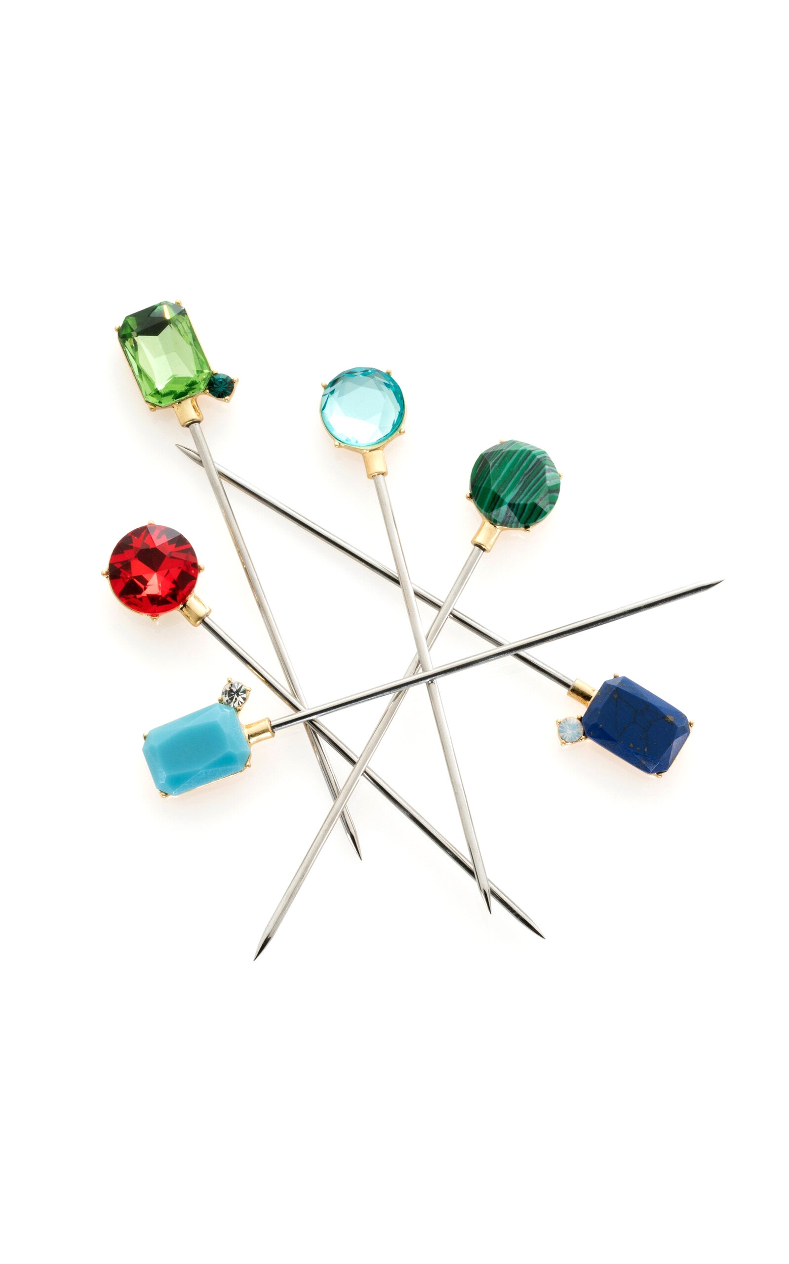 Joanna Buchanan Set-of-Six Gemstone Cocktail Picks - Multi