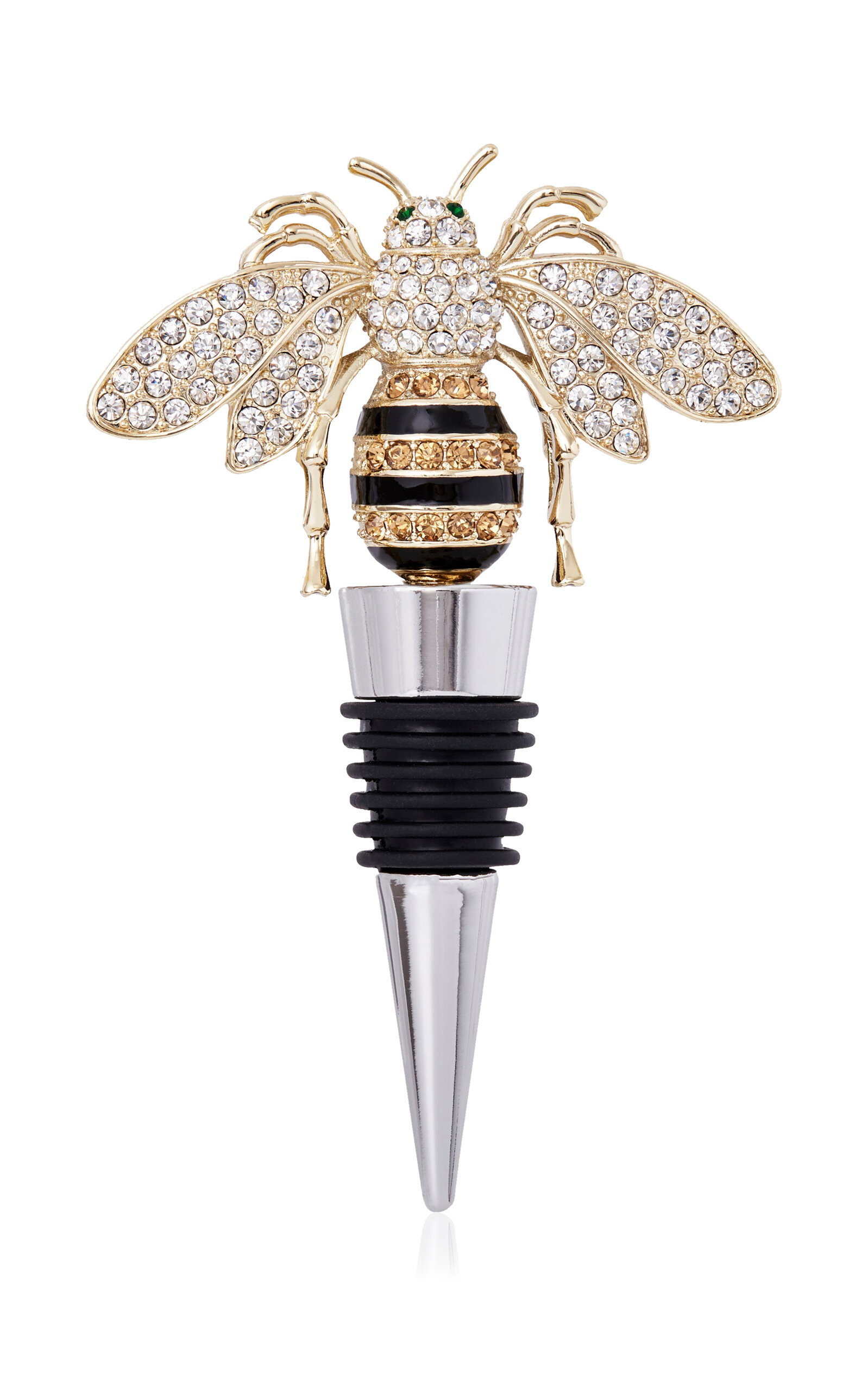 JOANNA BUCHANAN STRIPEY BEE WINE STOPPER 