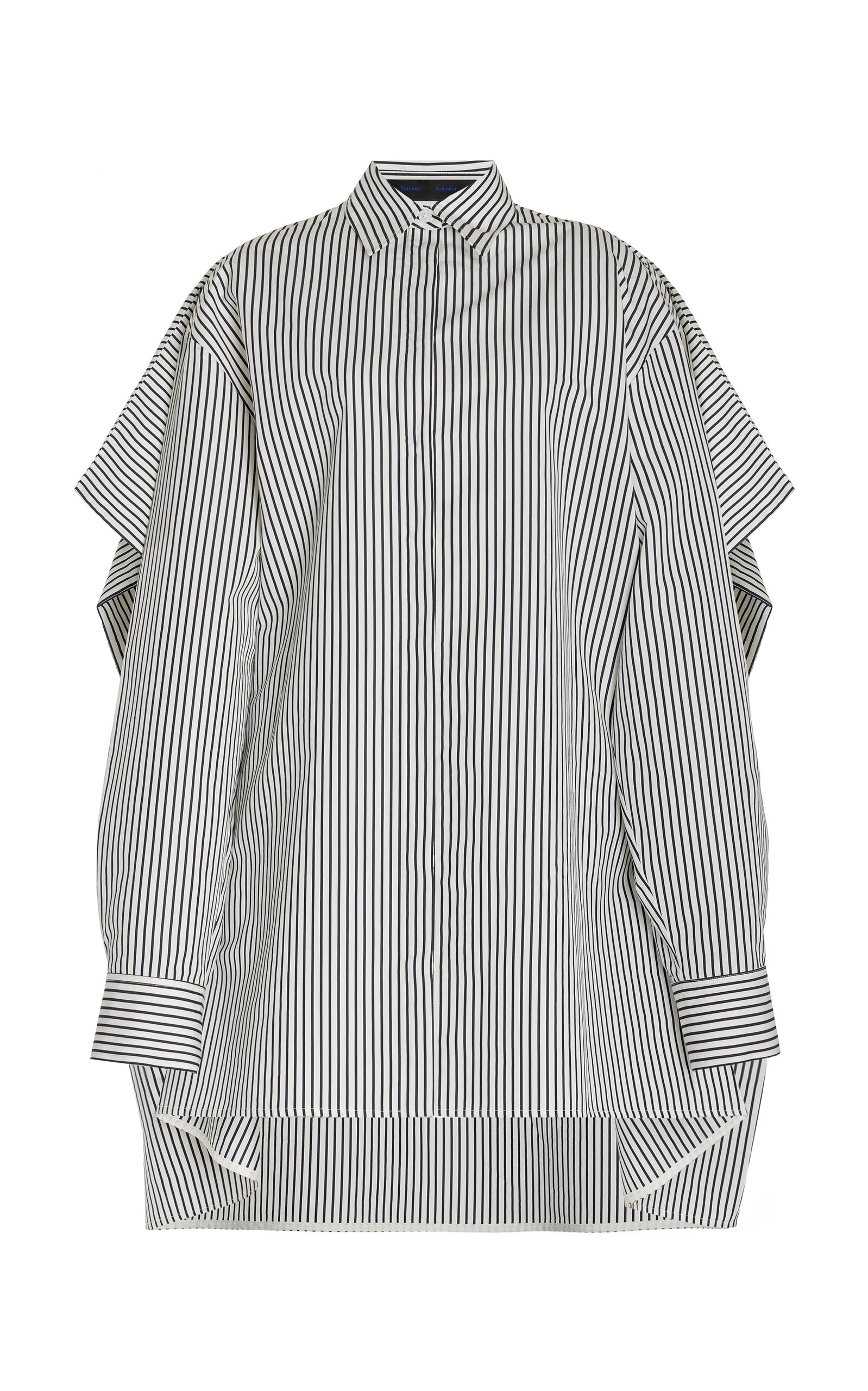 Proenza Schouler Isla Striped Cotton-Silk Dress - Stripe