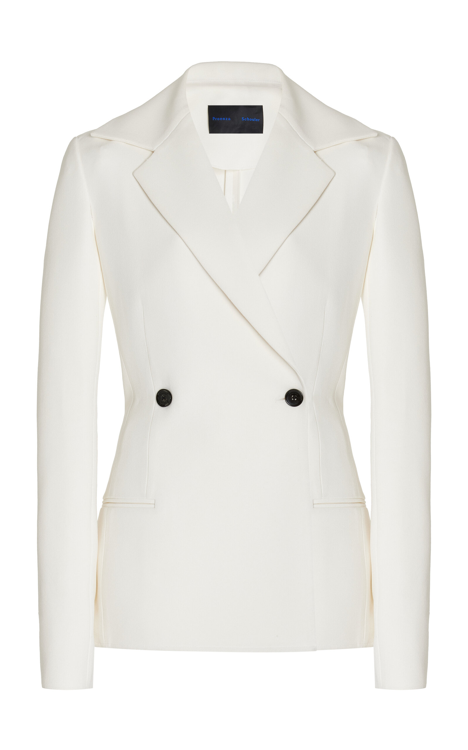 Proenza Schouler Marine Double-Breasted Bi-Stretch Jacket