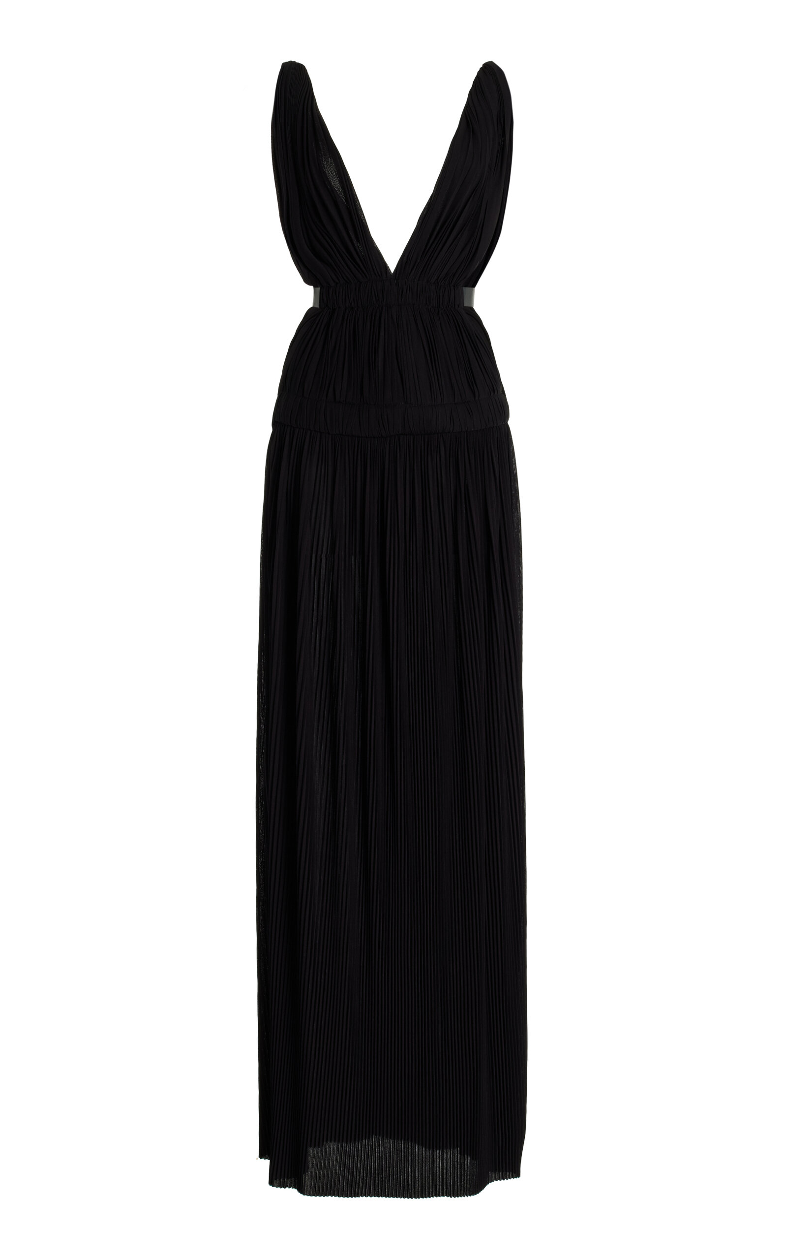Proenza Schouler Serra Sash-Tie Maxi Dress - Black