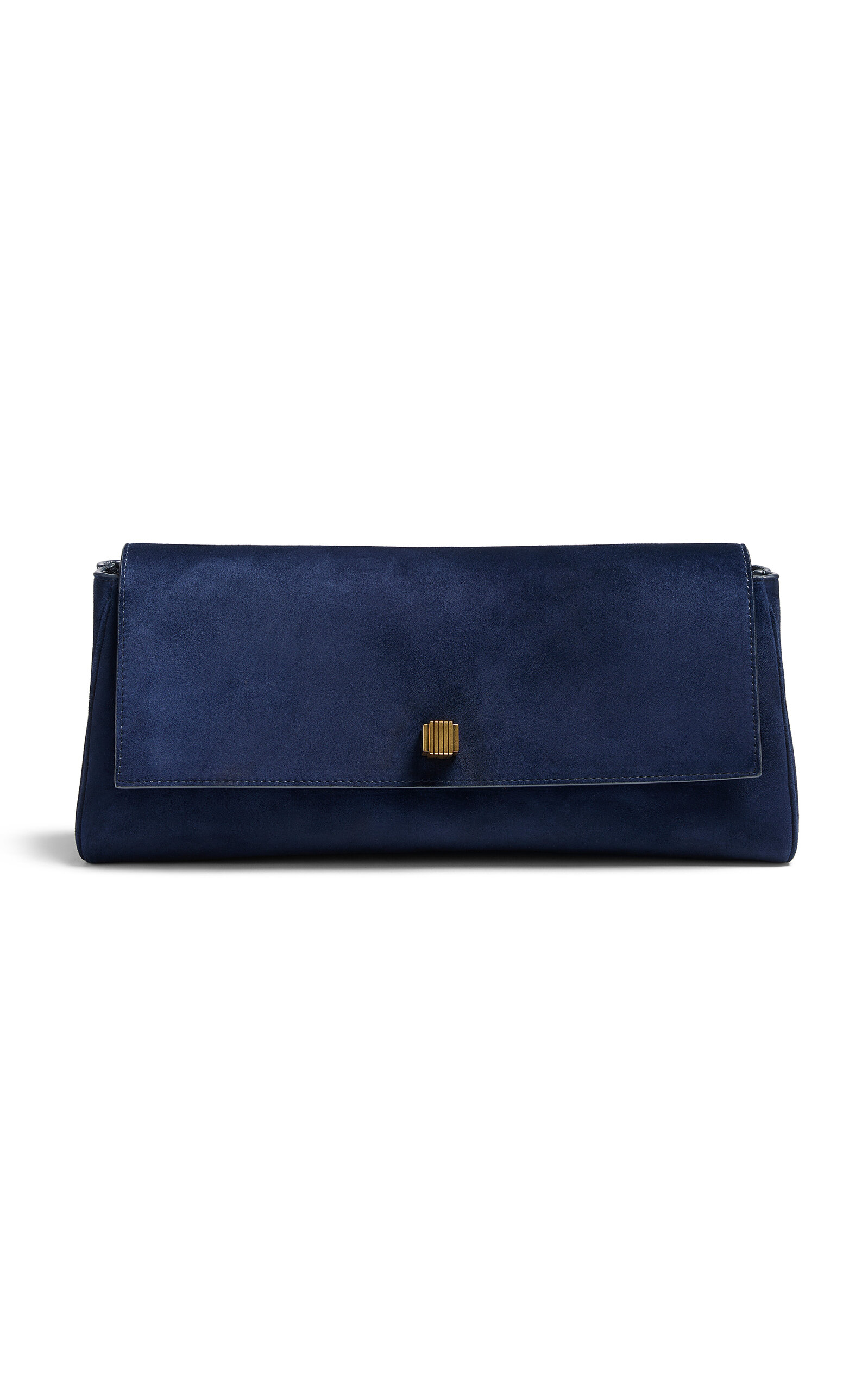 Khaite Audrey Suede Clutch - Moda Operandi