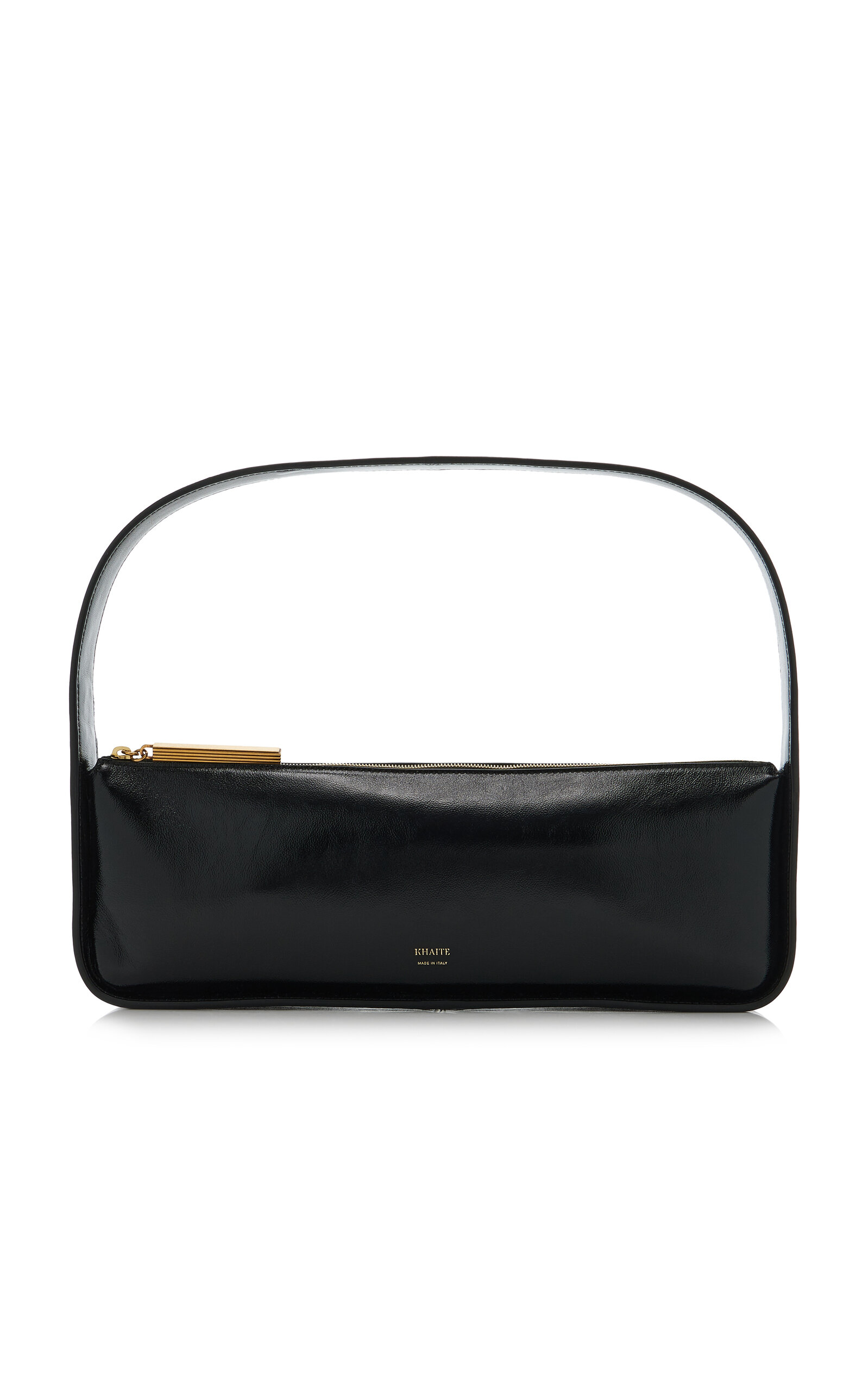 Khaite Lori Patent Leather Baguette Bag