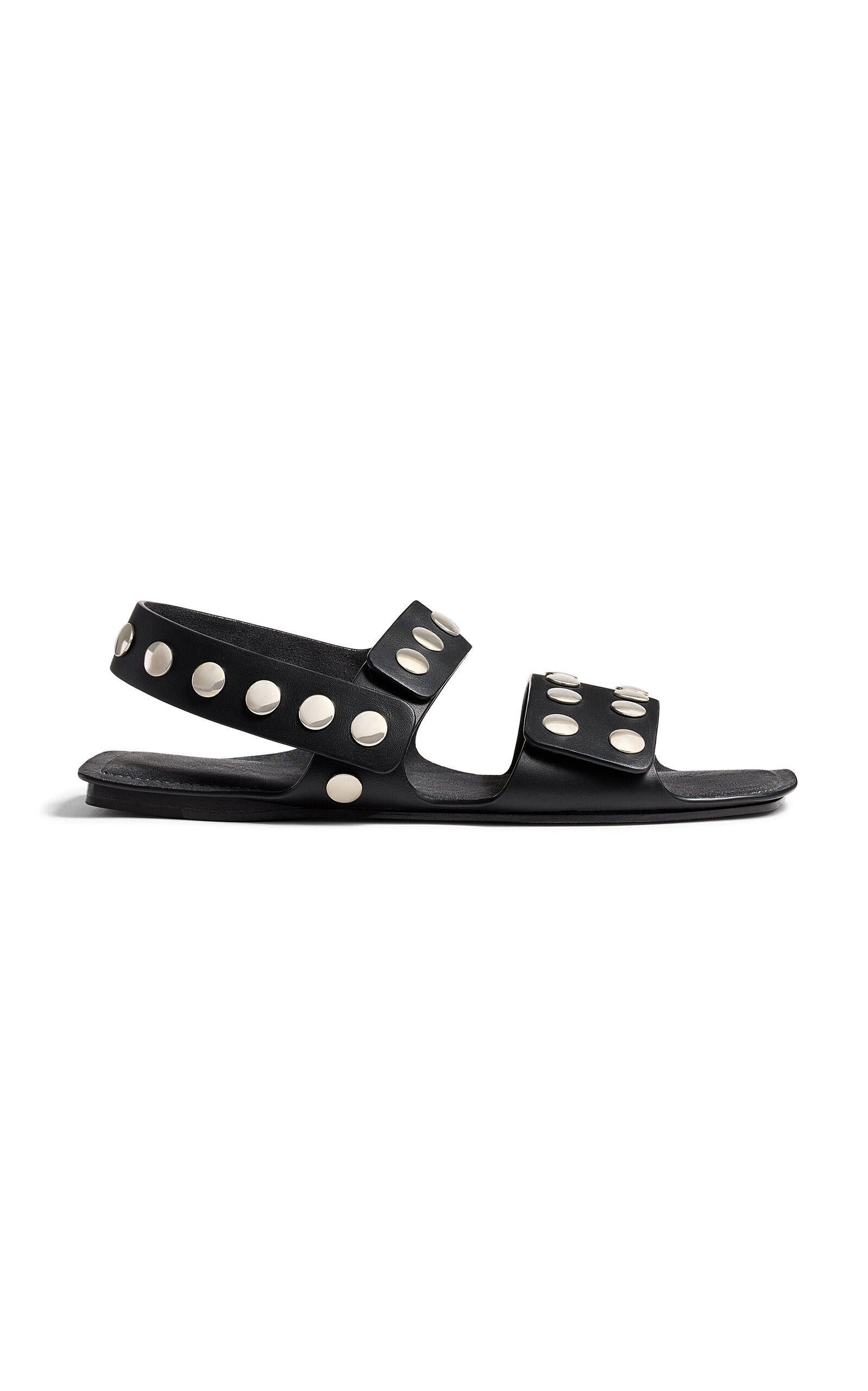 Khaite Black Boden Flat Sandals