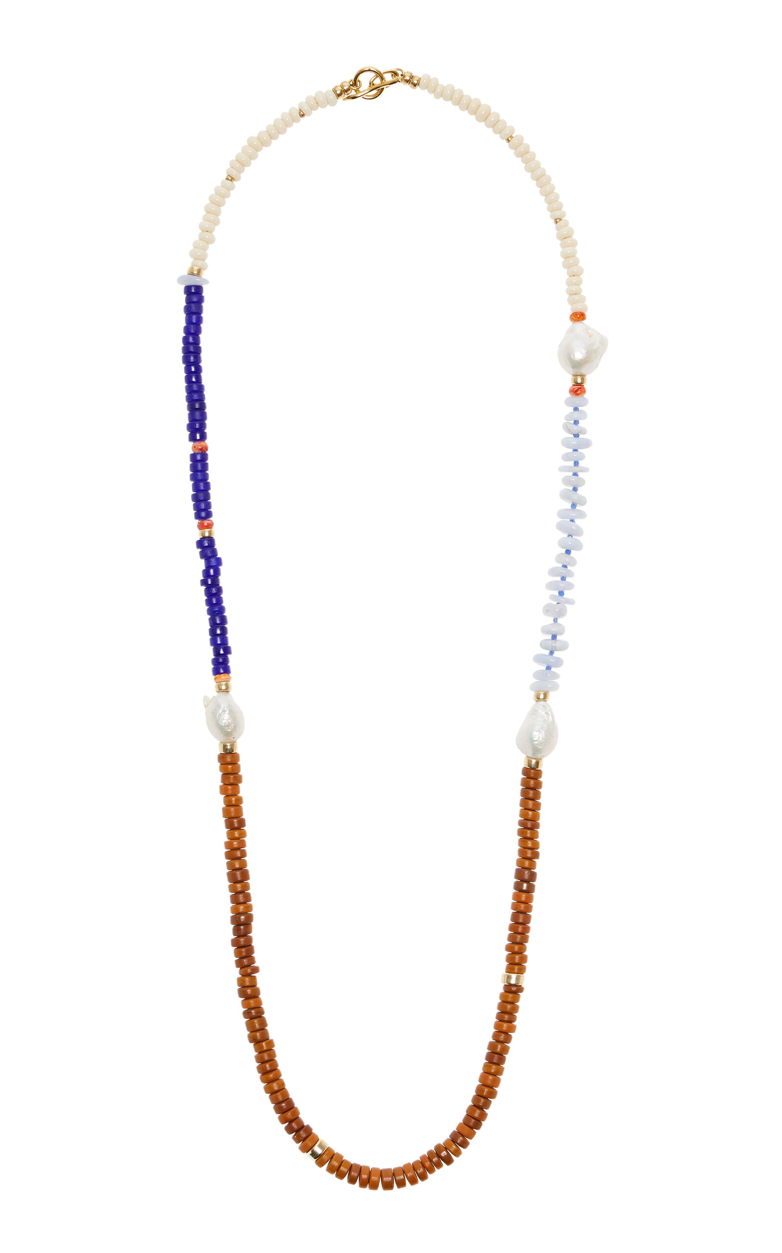 LIZZIE FORTUNATO CABANA MULTI-STONE NECKLACE