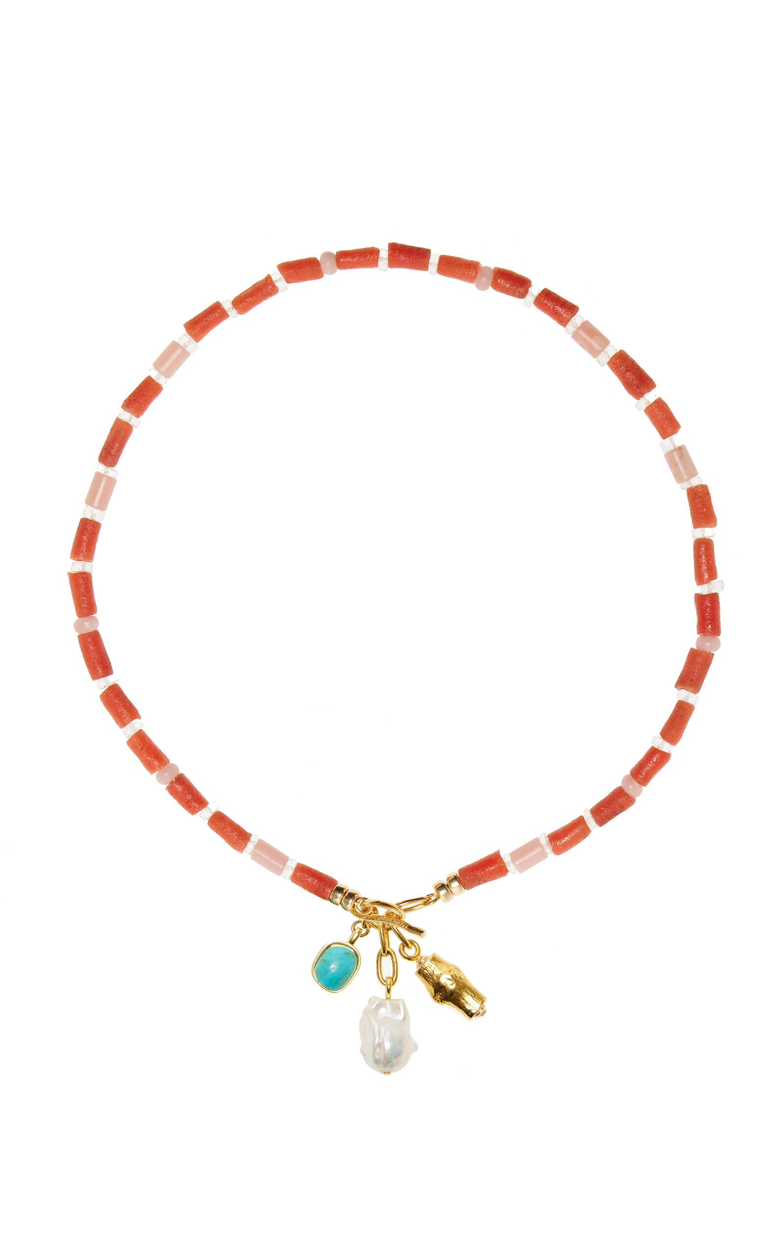 Red Sea Gold-Plated Multi-Stone Necklace