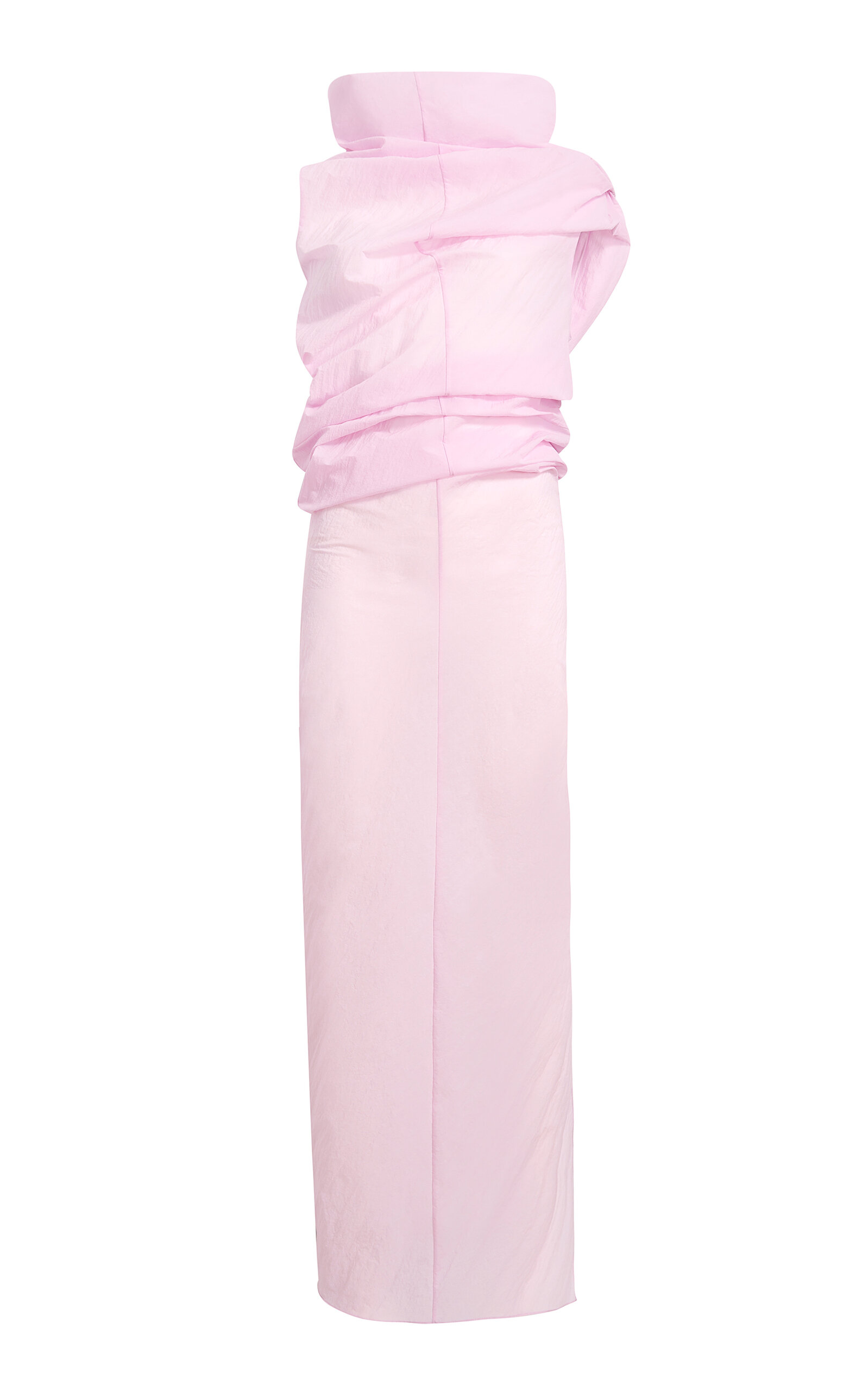 Khaite Jeanty Silk Gauze Midi Dress In Pink