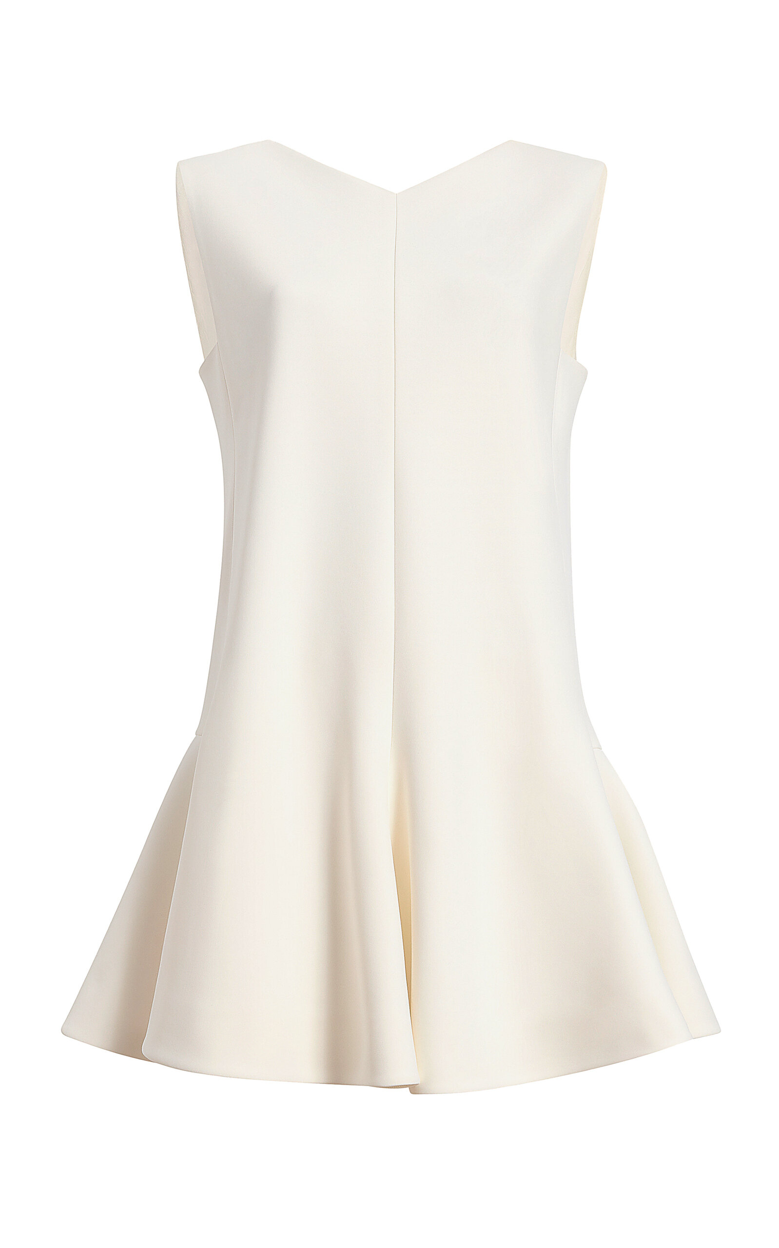 Khaite Mel Crepe Mini Dress - Off-White