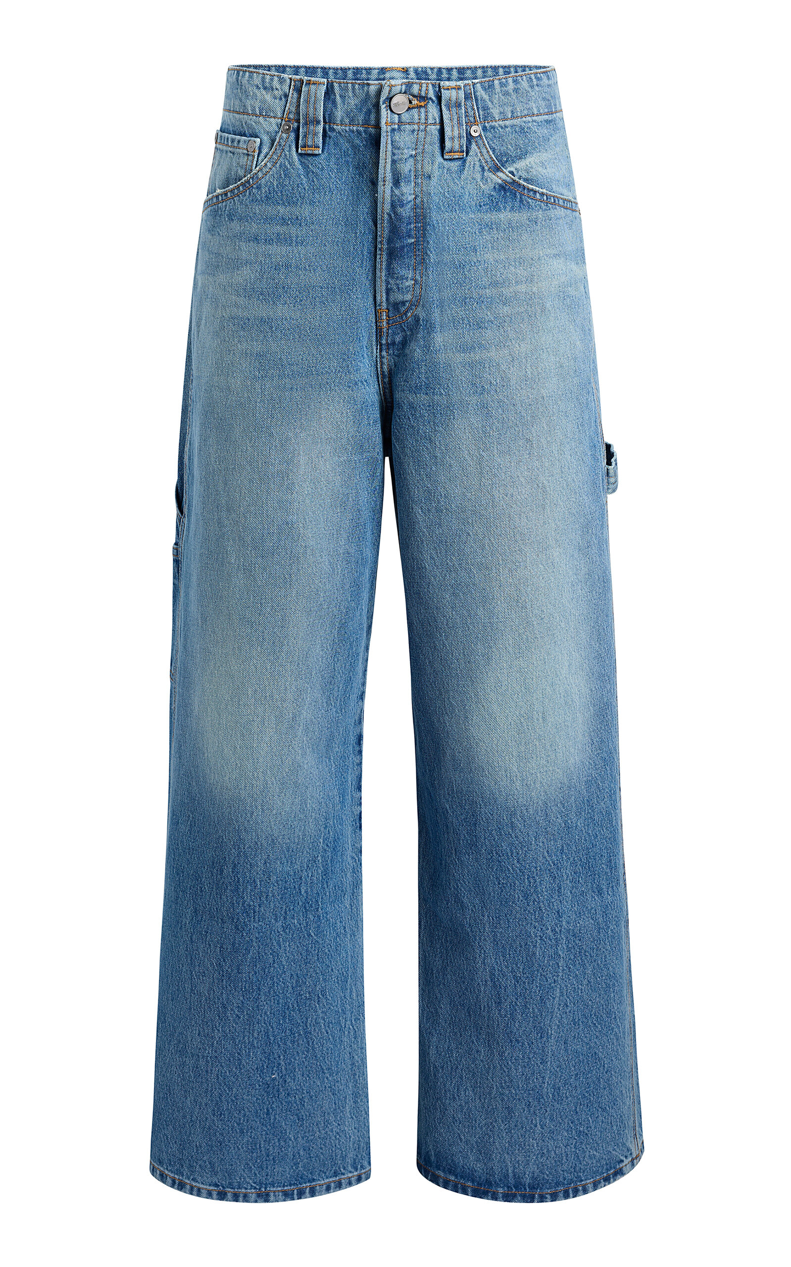 Khaite Sowen Mid-Rise Wide-Leg Jeans
