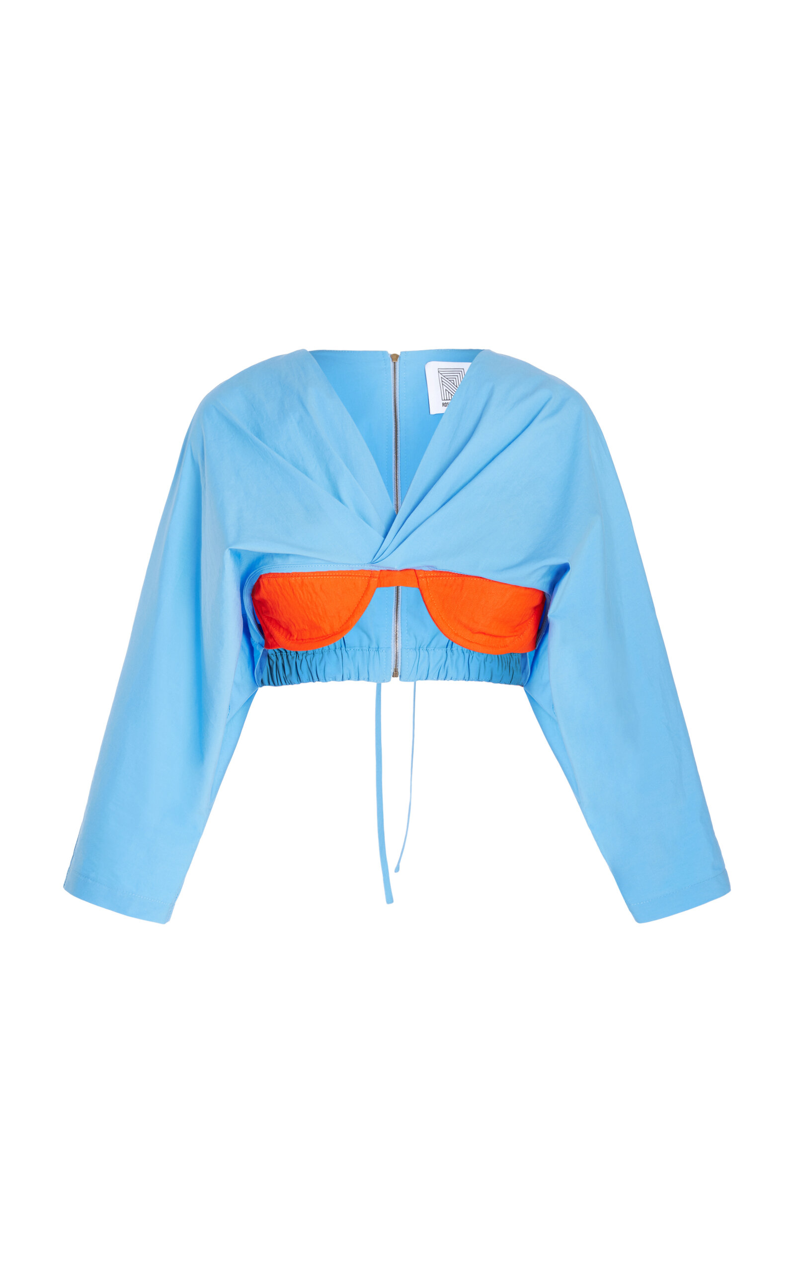 Shop Rosie Assoulin Under Bra Top In Blue