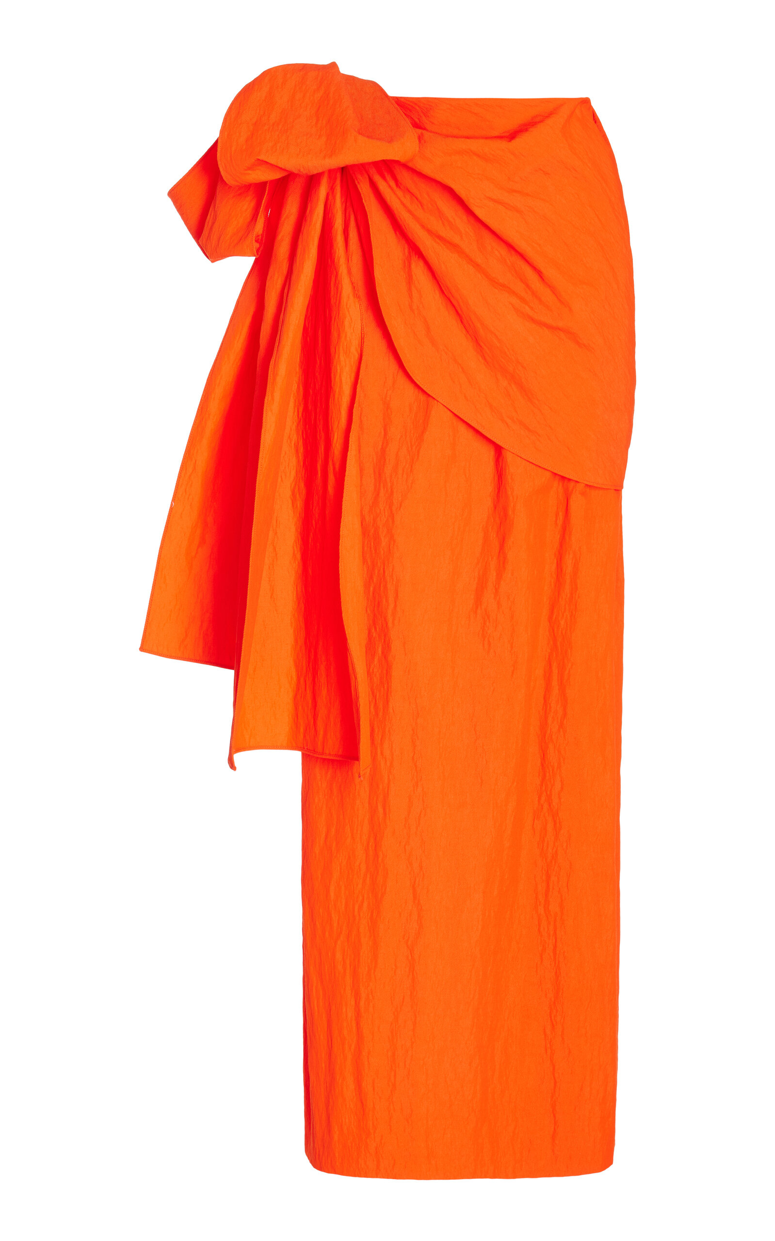 ROSIE ASSOULIN HUSTLE & BUSTLE COTTON-BLEND MAXI WRAP SKIRT