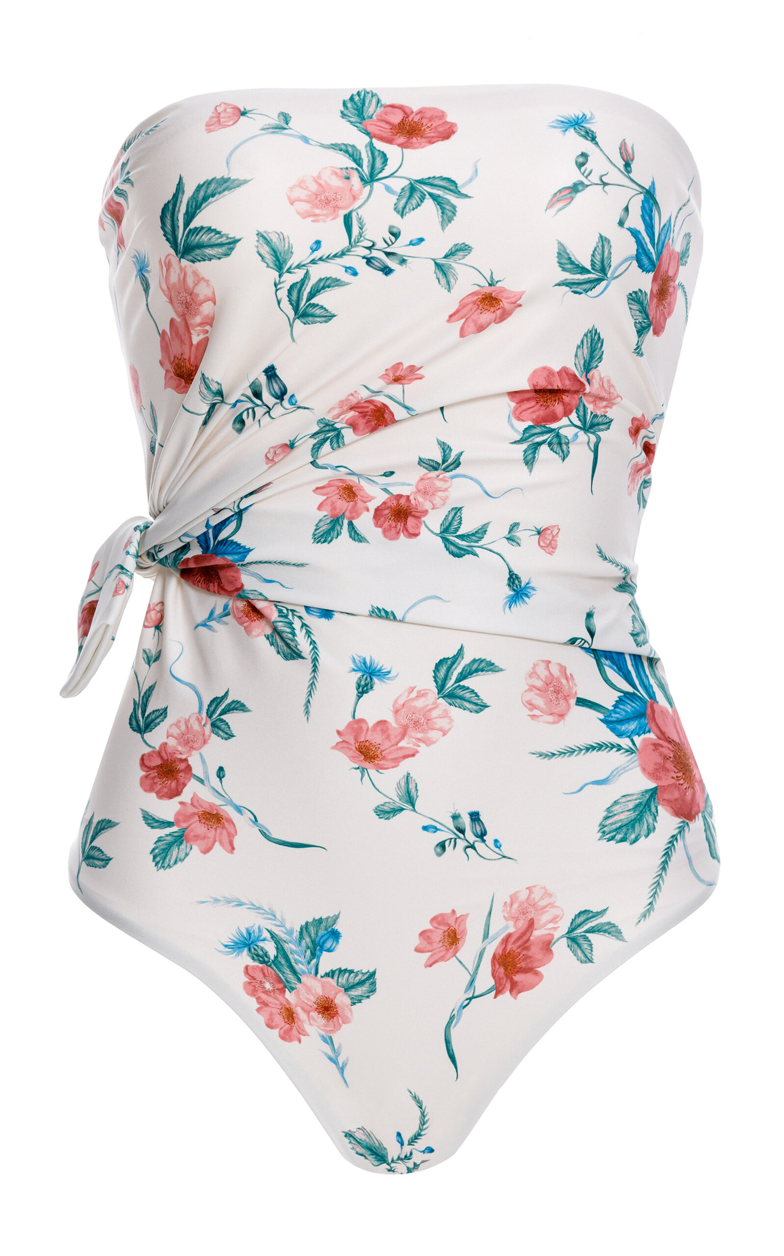 Agua by Agua Bendita Morena Printed One-Piece Bathing Suit - White