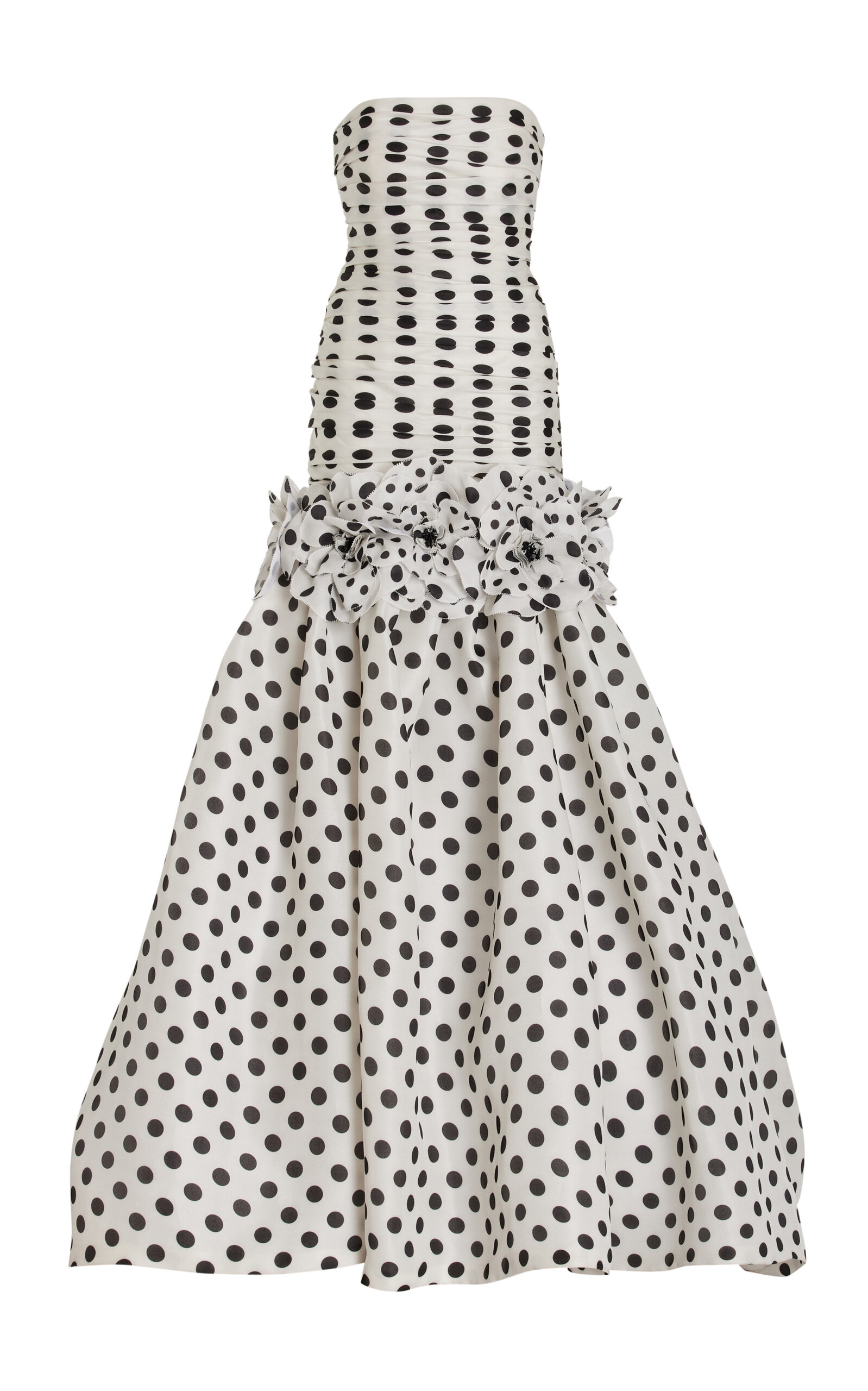 Carolina Herrera Embellished Silk Mermaid Gown - Black/white