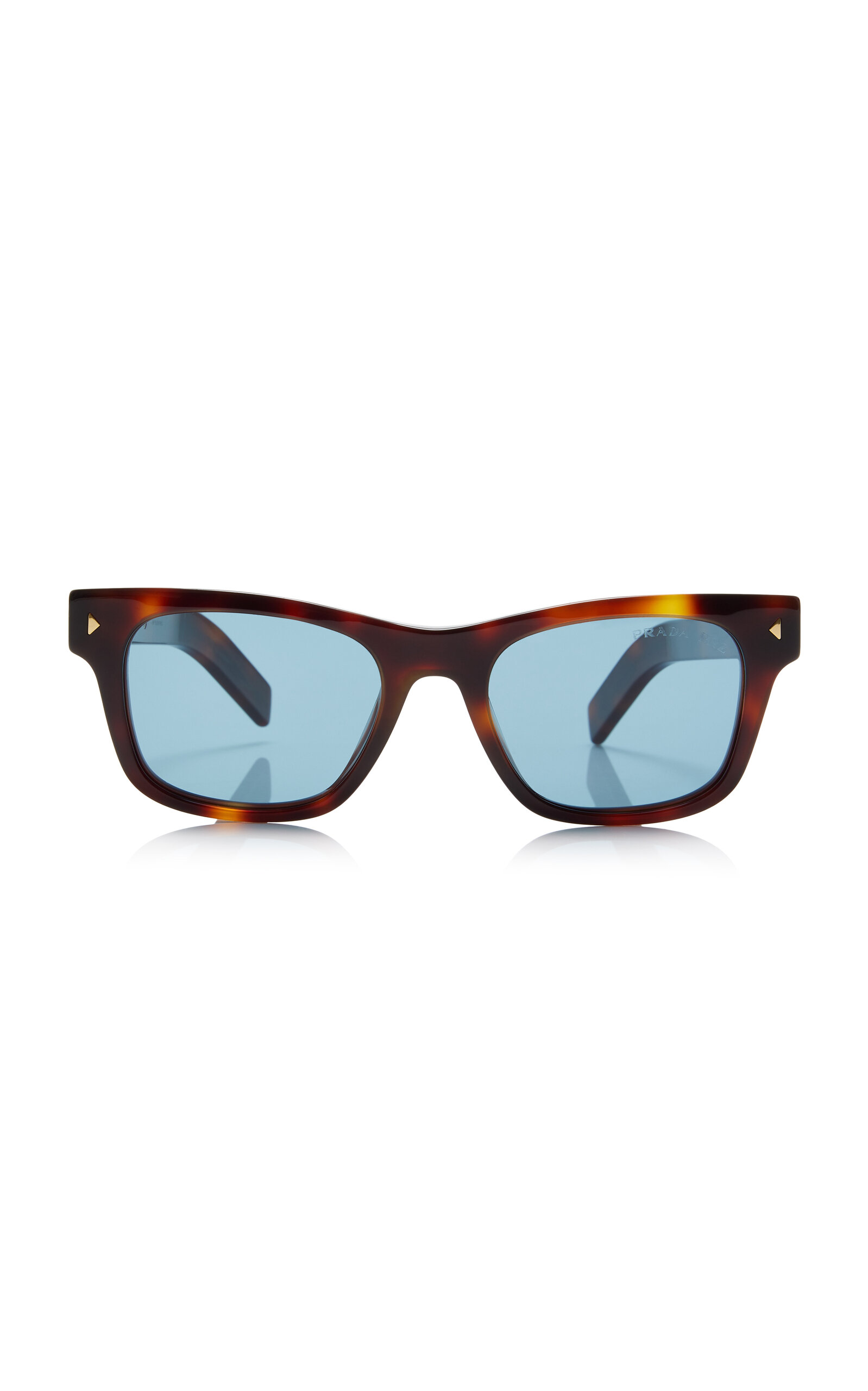 Prada Polarized Tortoiseshell Square-frame Acetate Sunglasses In Brown