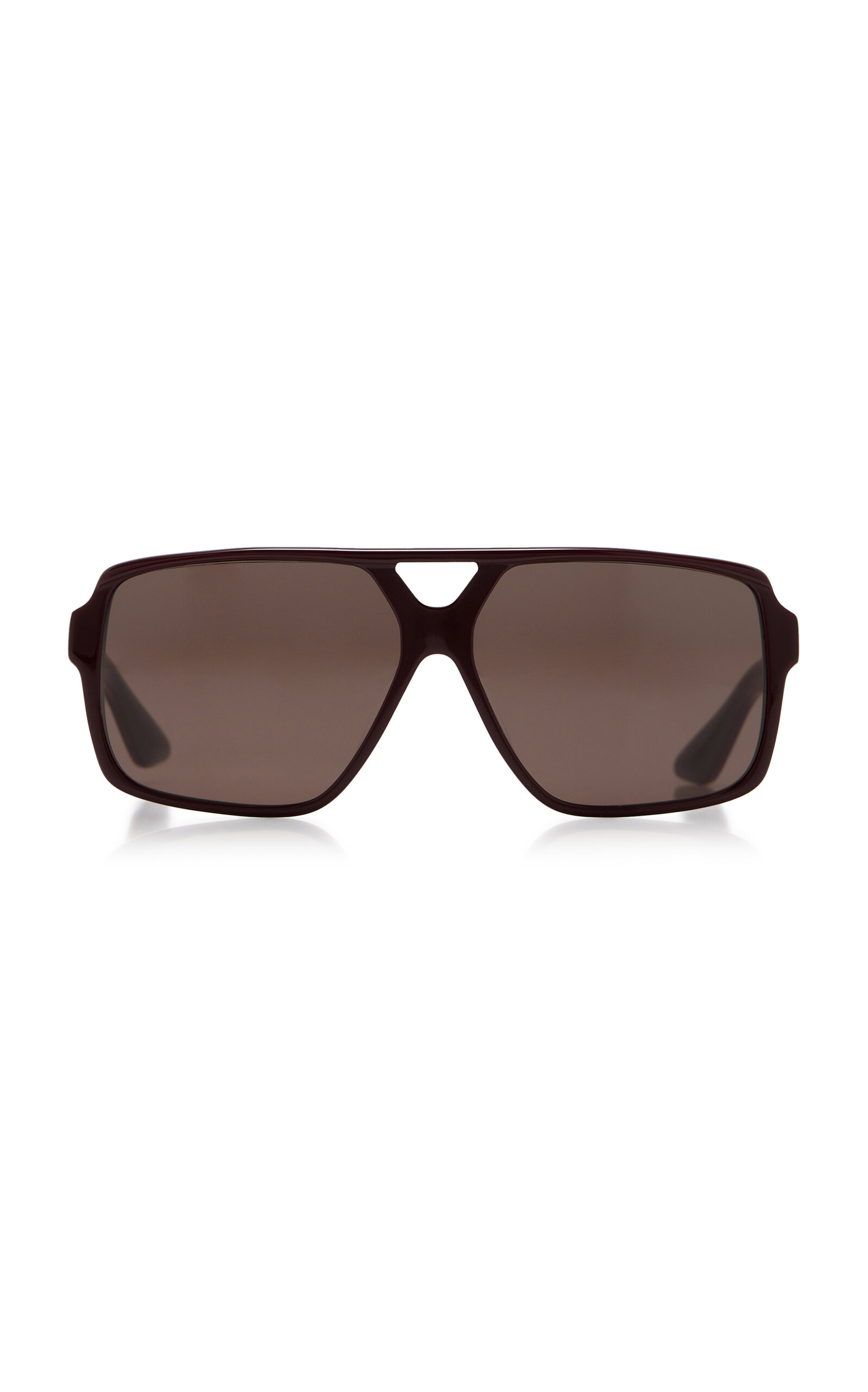 Khaite x Oliver Peoples Rectangle-Frame Acetate Sunglasses
