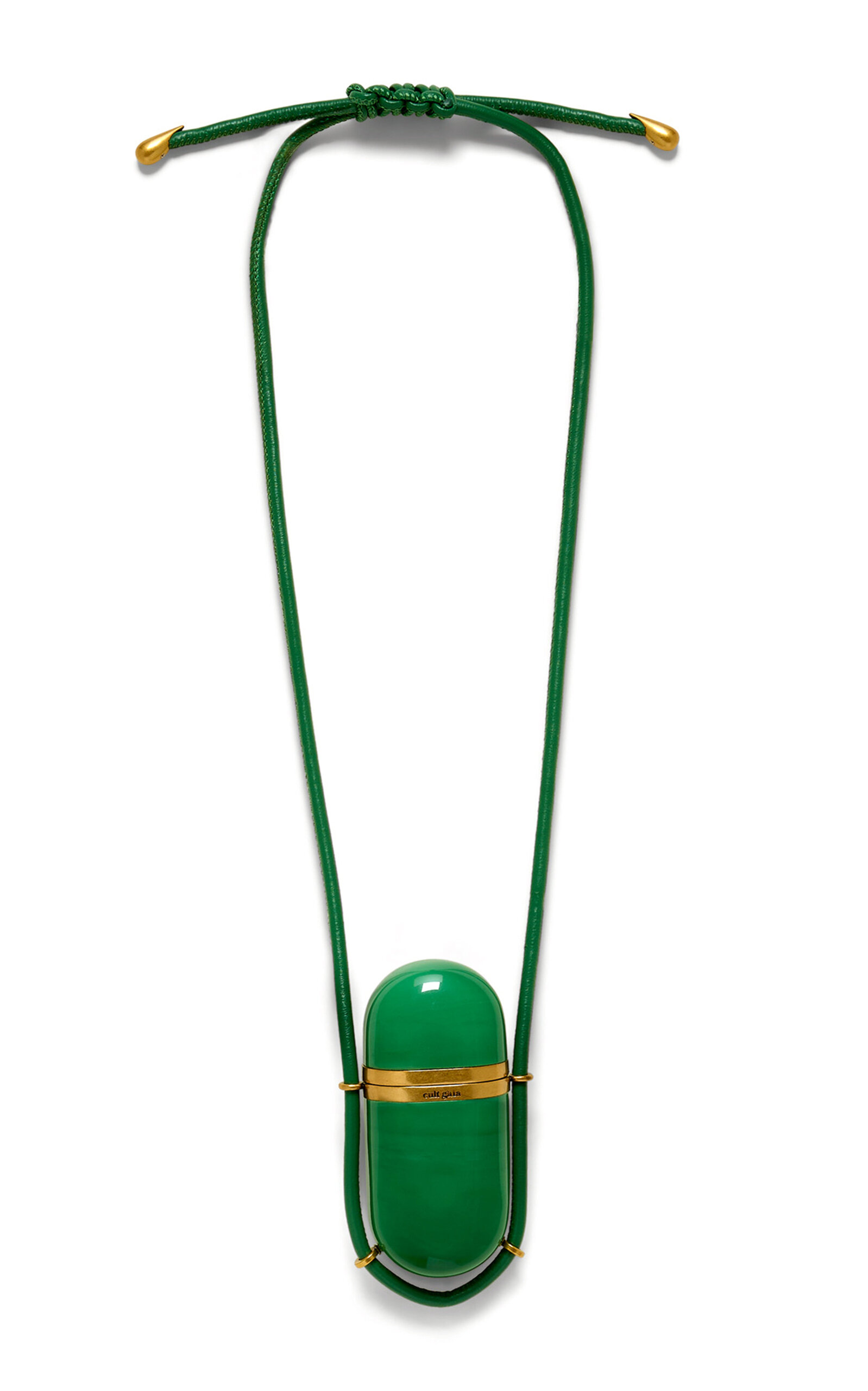 Cult Gaia Amulet Necklace In Green