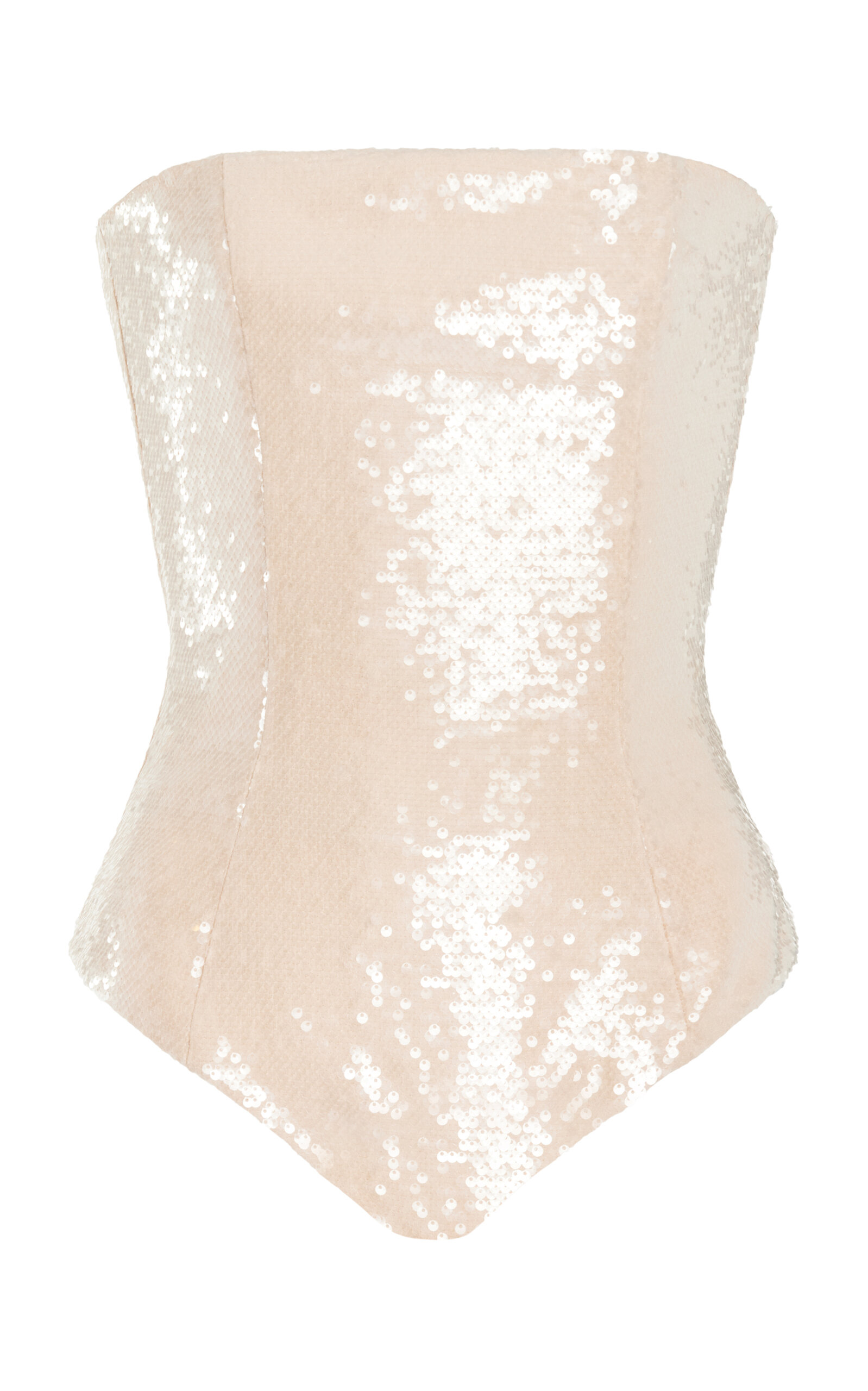 LaQuan Smith Corset Bodysuit - Ivory - Women's Clothing