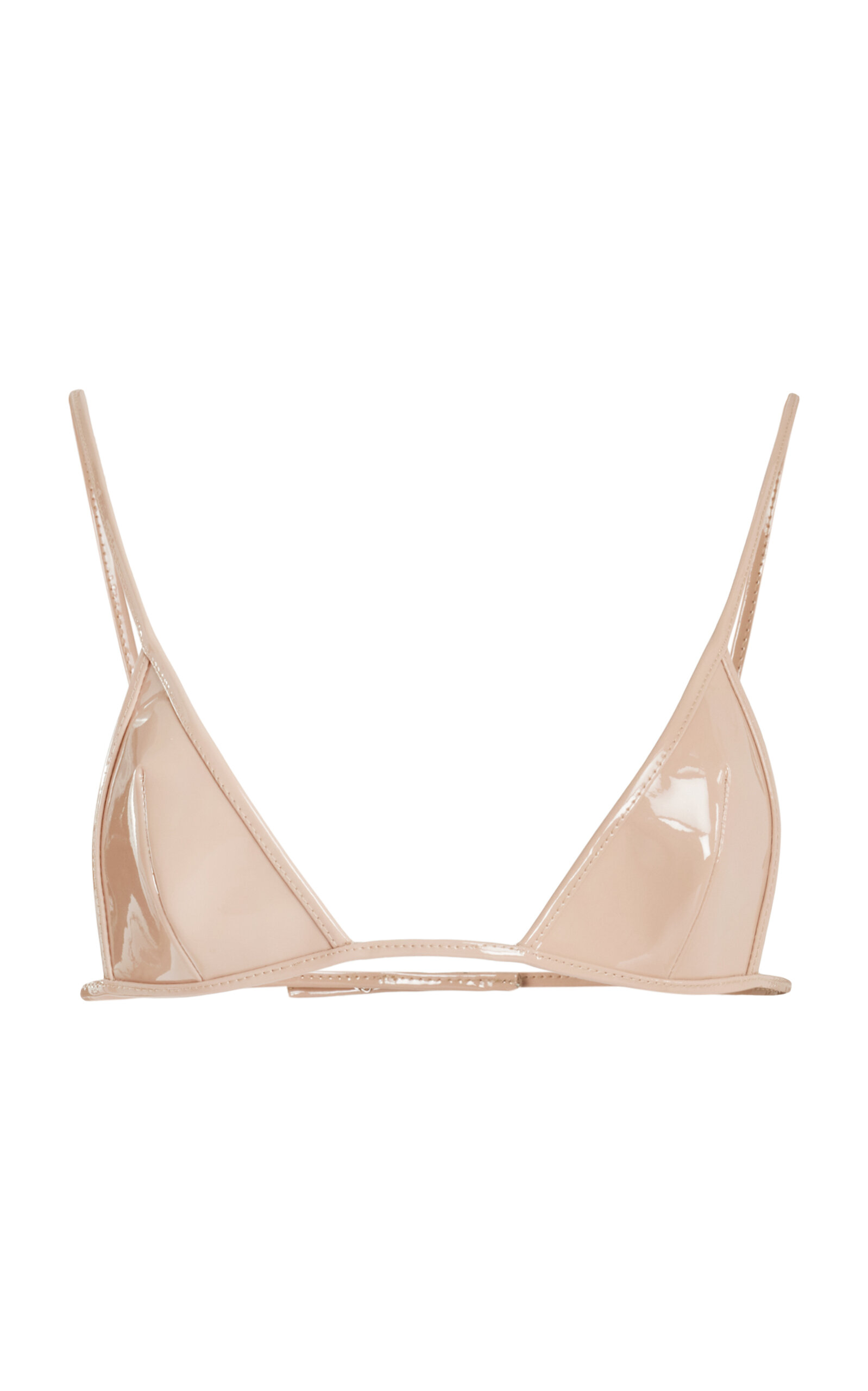 LaQuan Smith Leather Bra Top - Light Pink