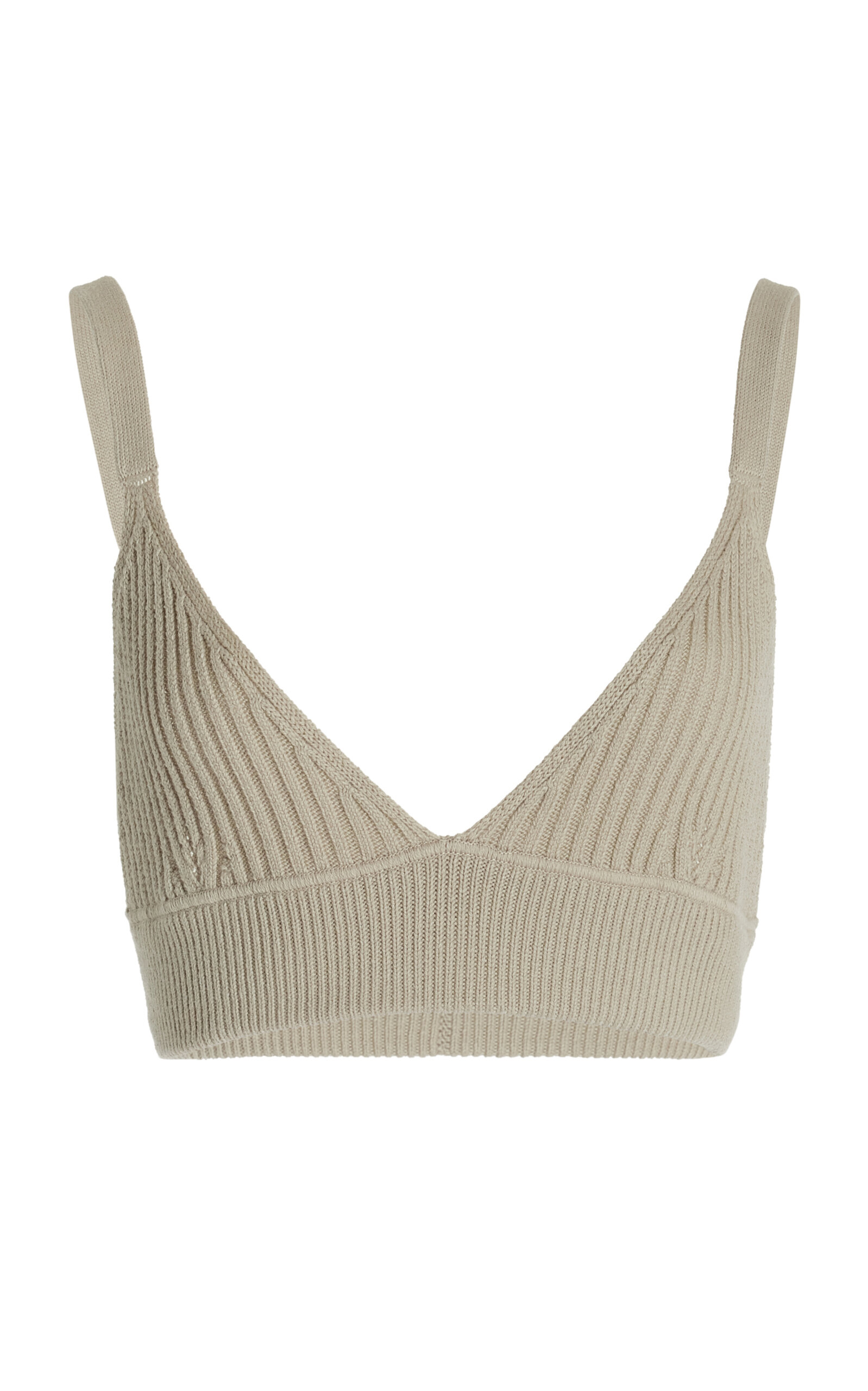 Ribbed Cashmere Bra