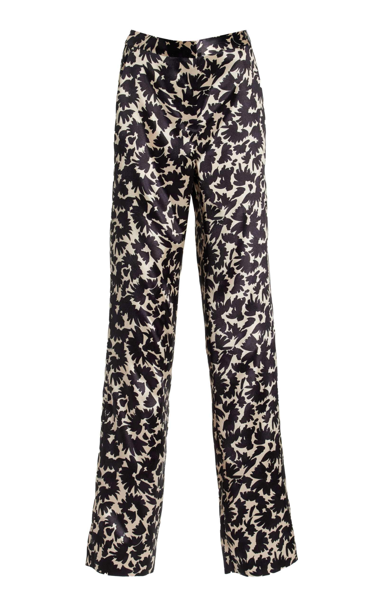 Ulla Johnson Ollie Satin Wide-Leg Pants - Print