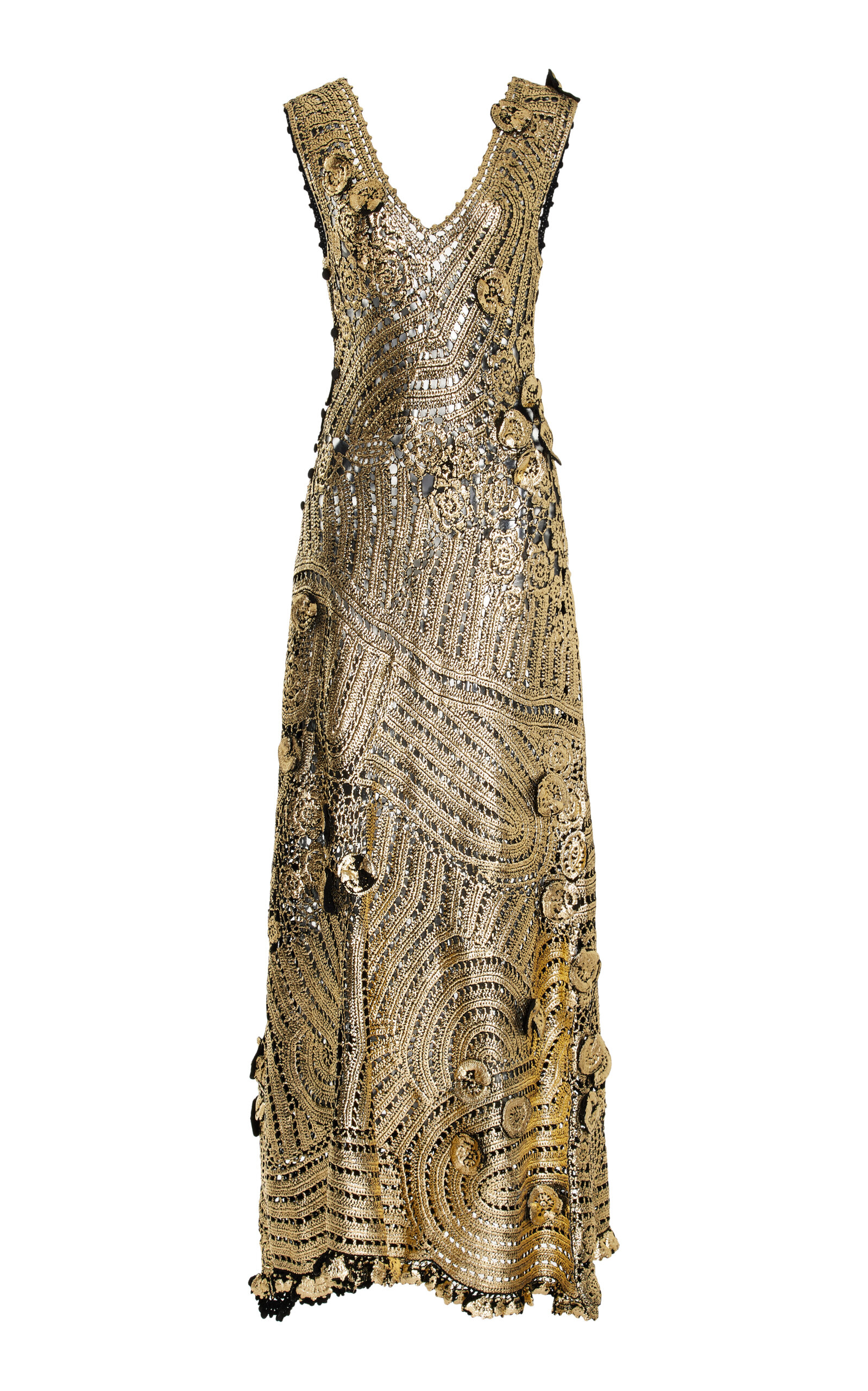 Ulla Johnson Evelyn Metallic Crocheted Cotton Maxi Dress - Women's Clothing