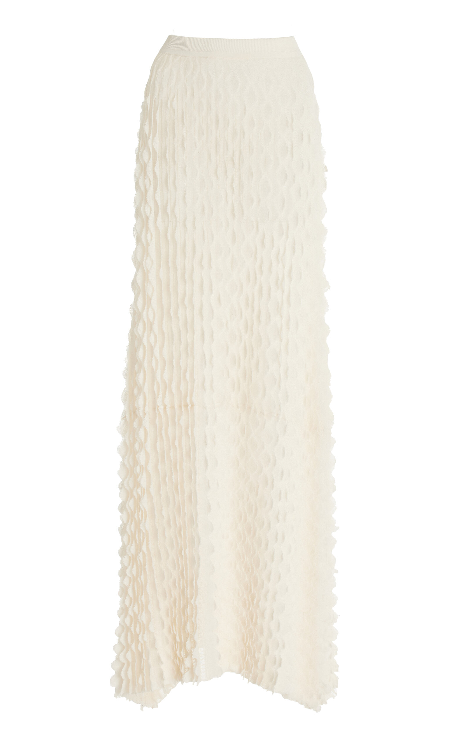 Willa Textured Cotton-Blend Maxi Skirt