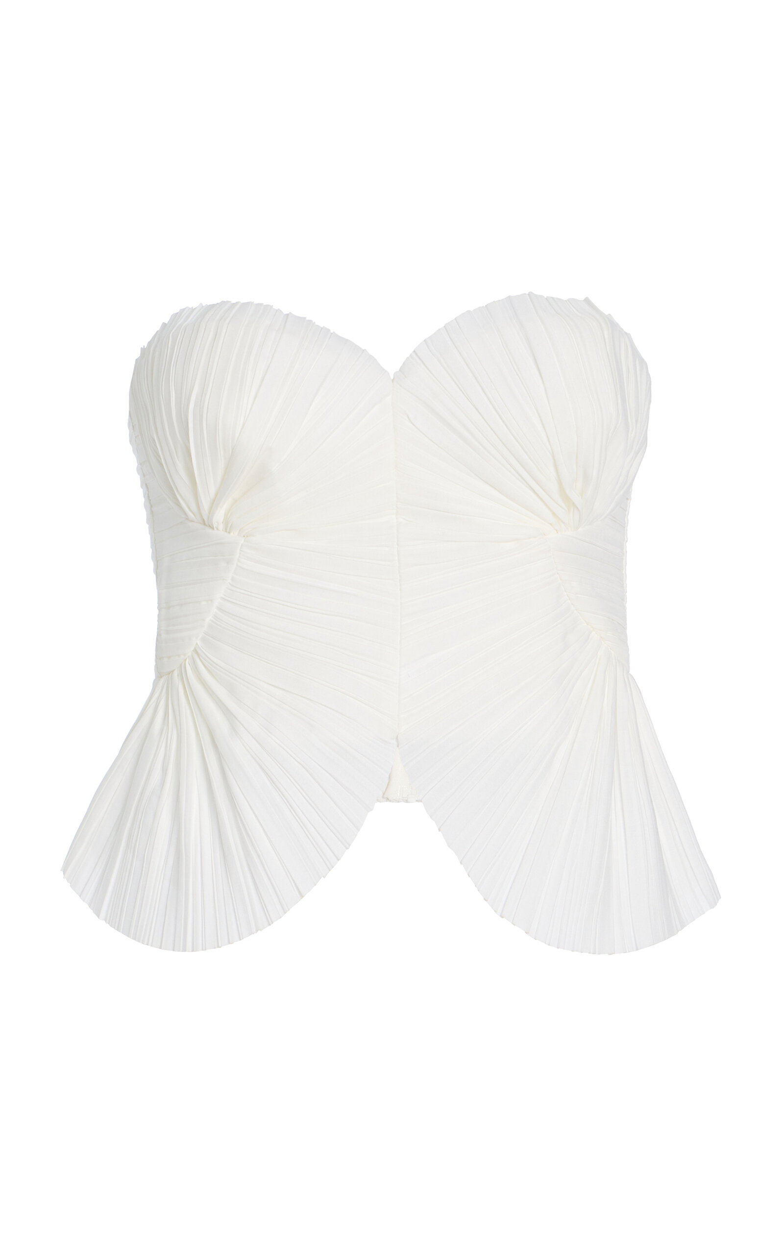 Cult Gaia Jace Plisse Top - White - Women's Clothing