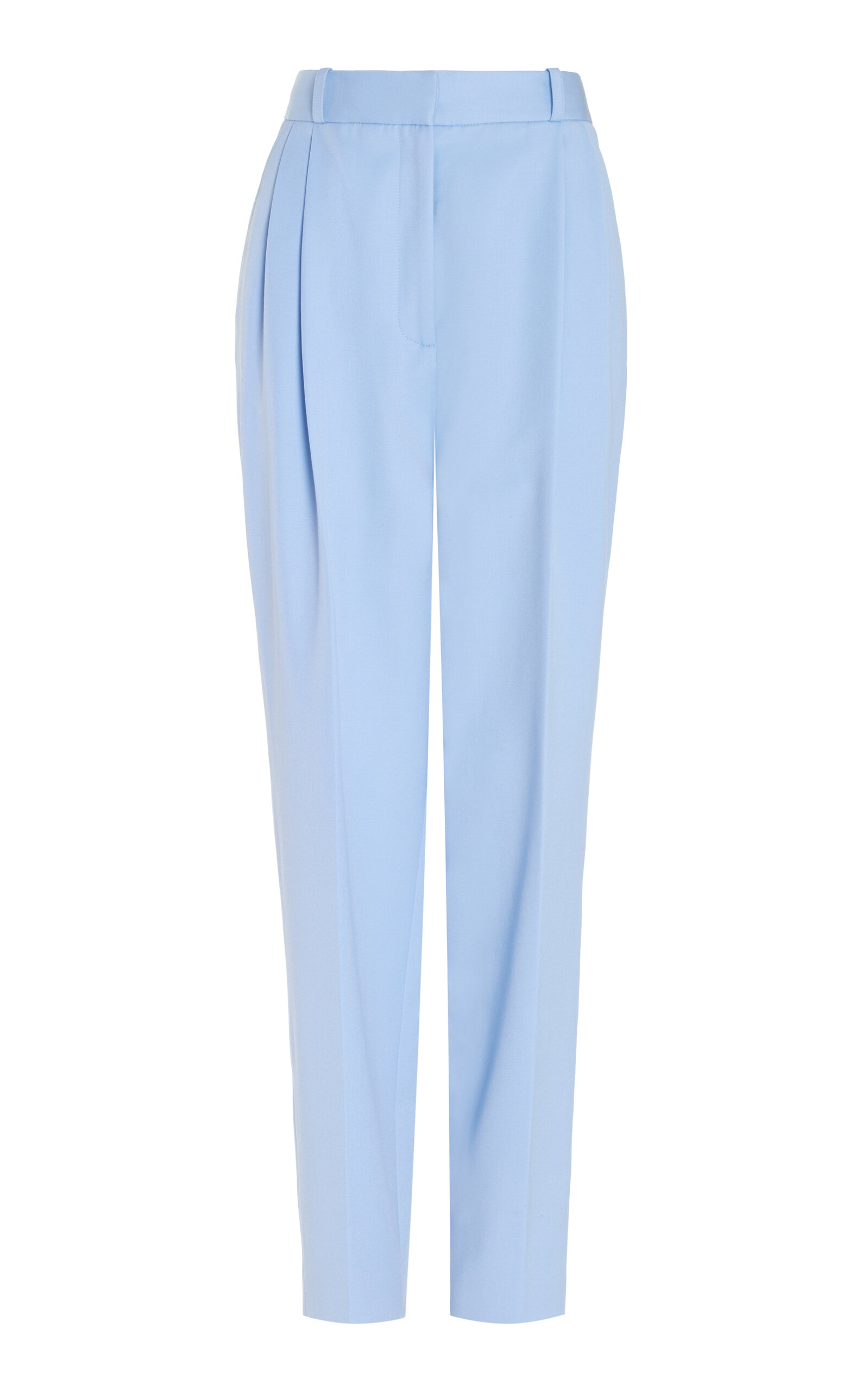 SERGIO HUDSON CROPPED DOUBLE-PLEATED PANTS