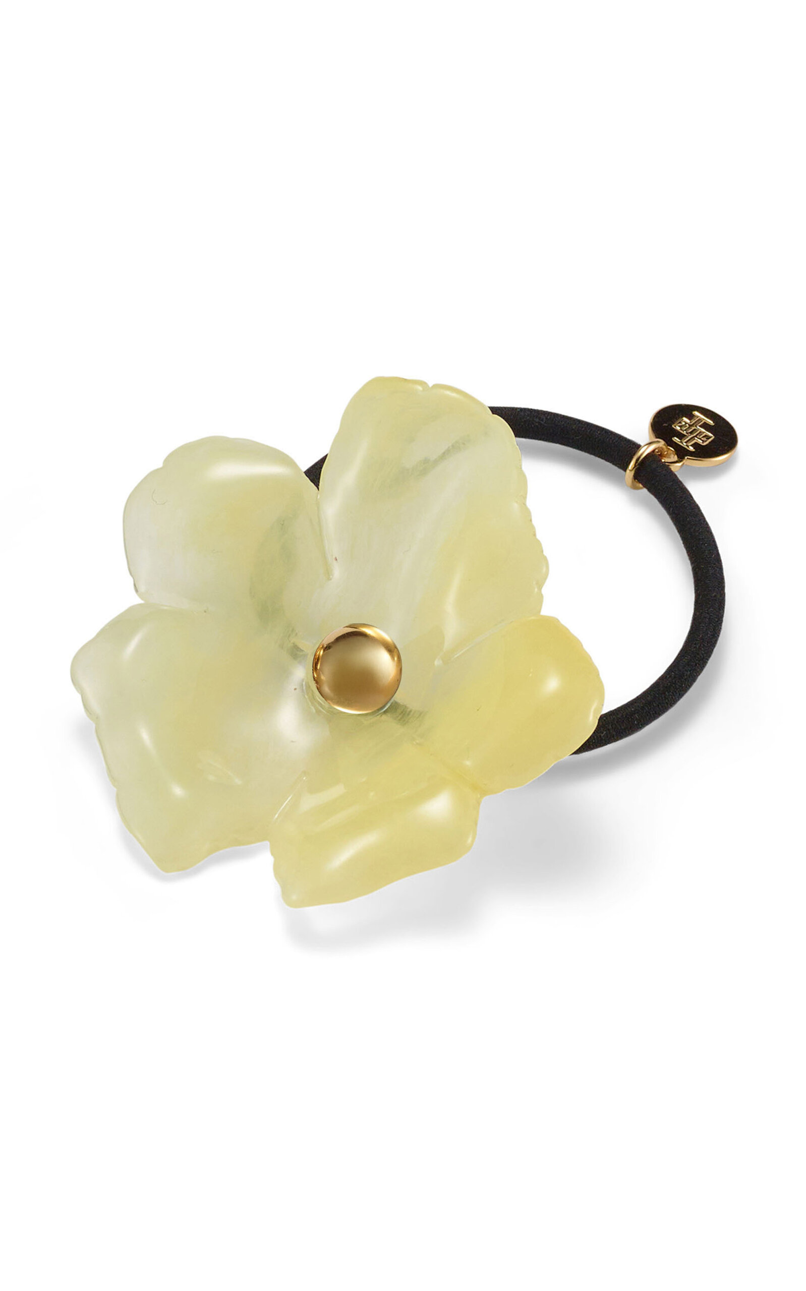 Lelet Ny Eden Resin Floral Pony Cuff In Yellow