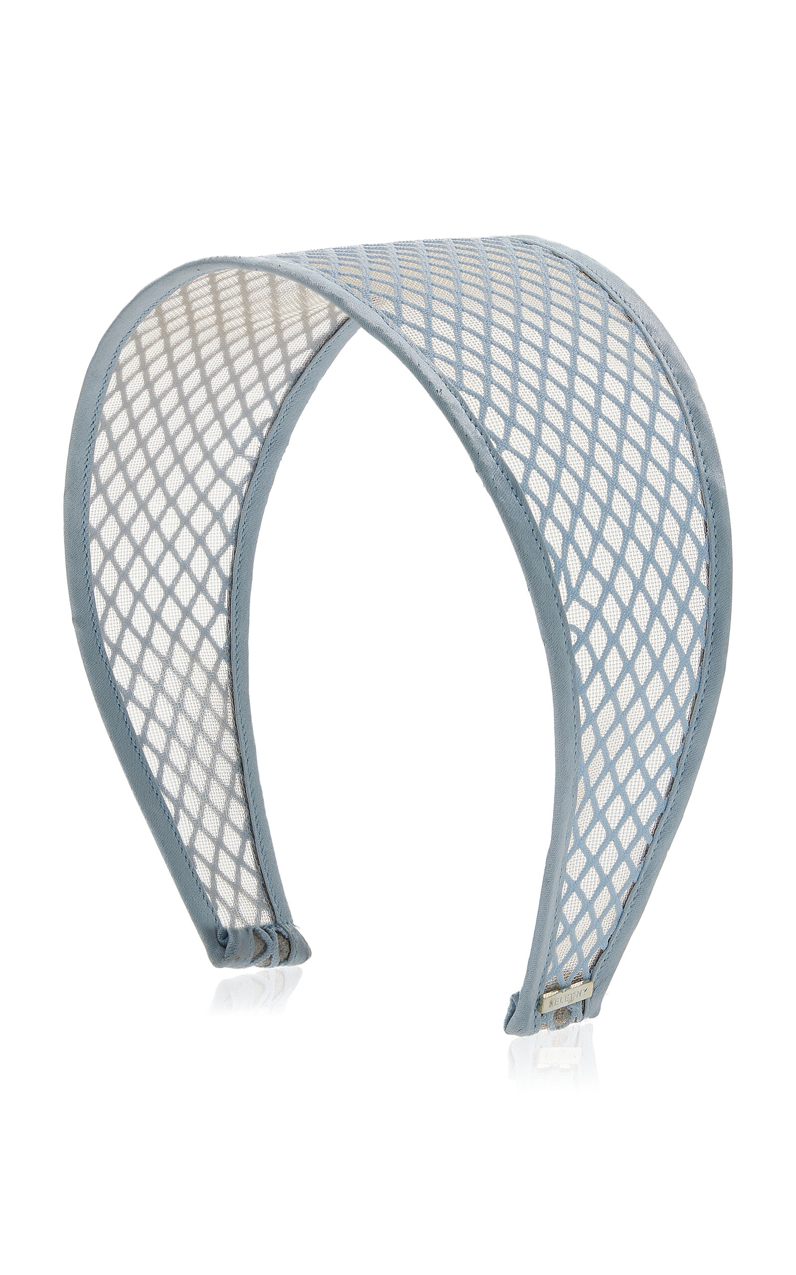 Lelet Ny Giselle Fishnet Wide Headband In Light Blue