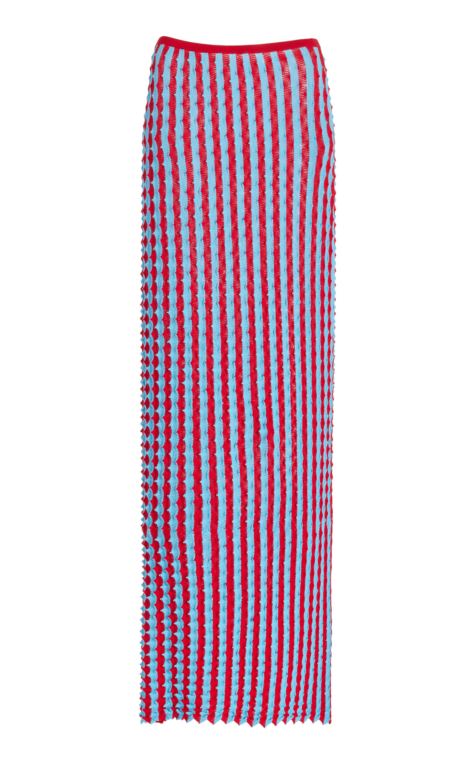 ZANKOV CAPUCINE TEXTURED KNIT MAXI SKIRT