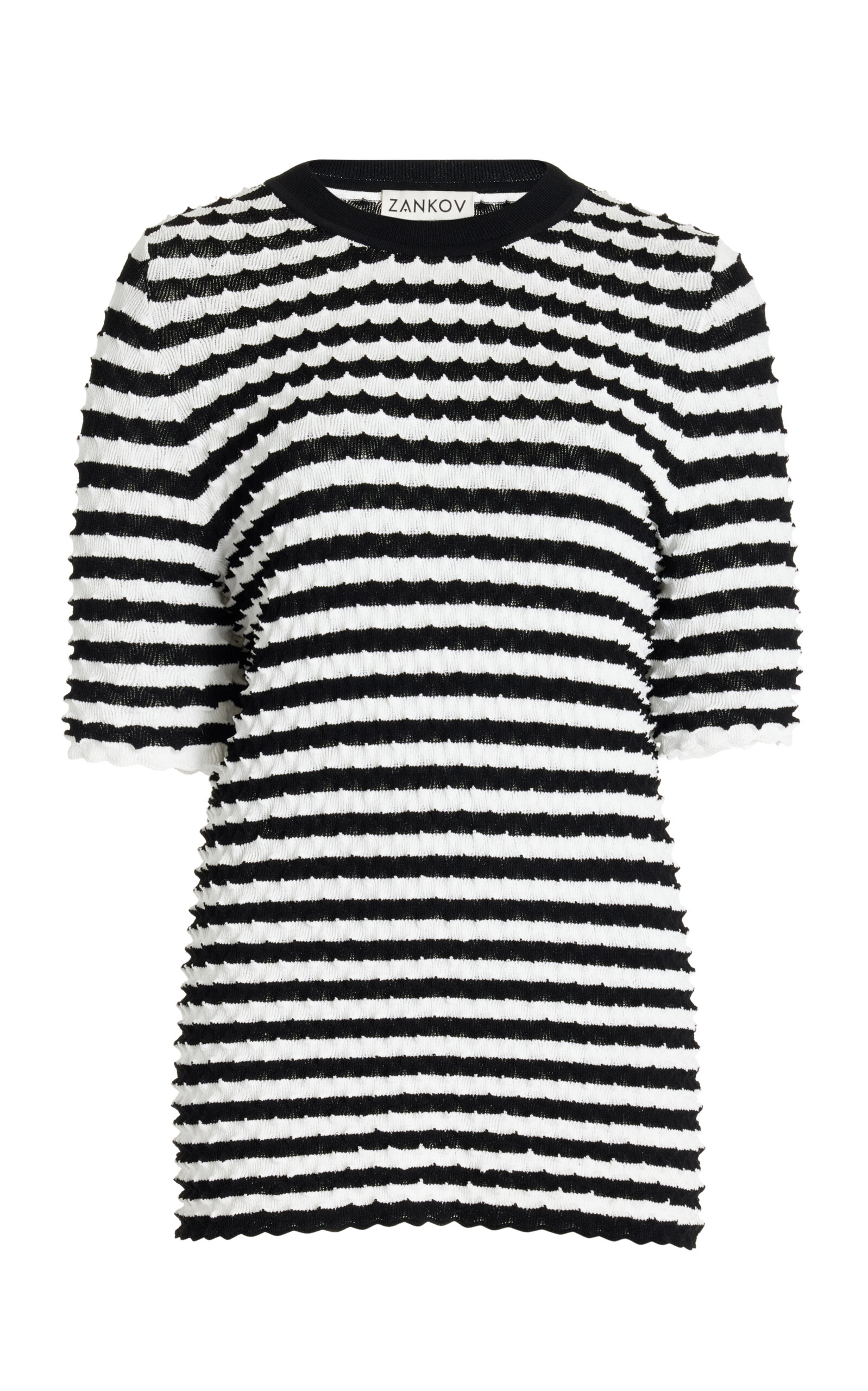 ZANKOV Elodie Striped Knit T-Shirt - Women's Clothing