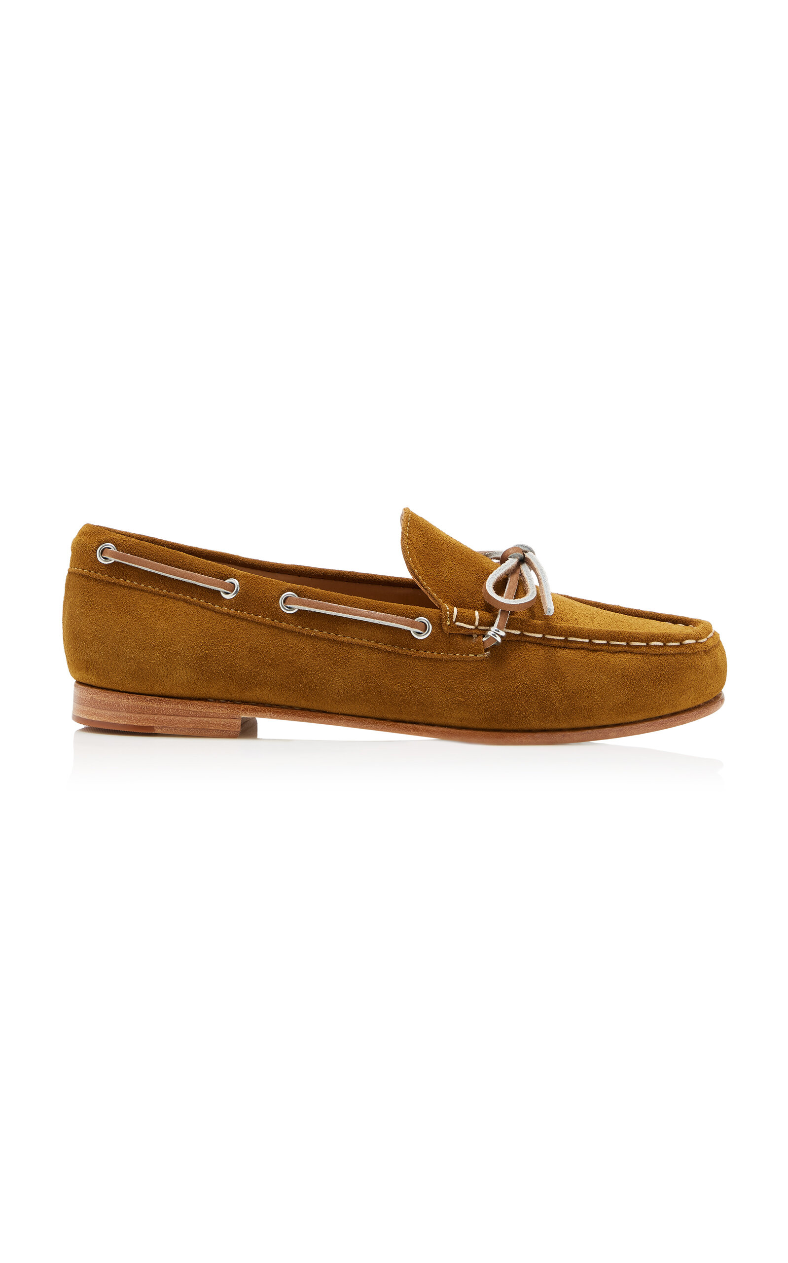 Freda Salvador Morgan Suede Flats In Brown