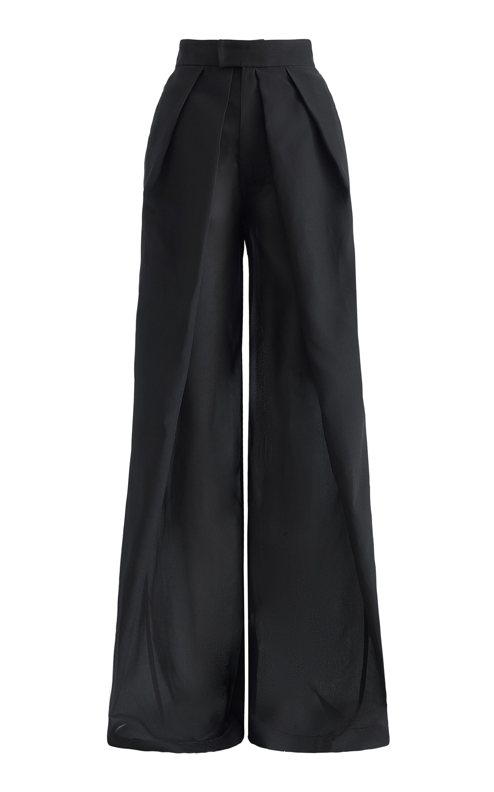 Maticevski Pride Pleated Wide-leg Pants In Black