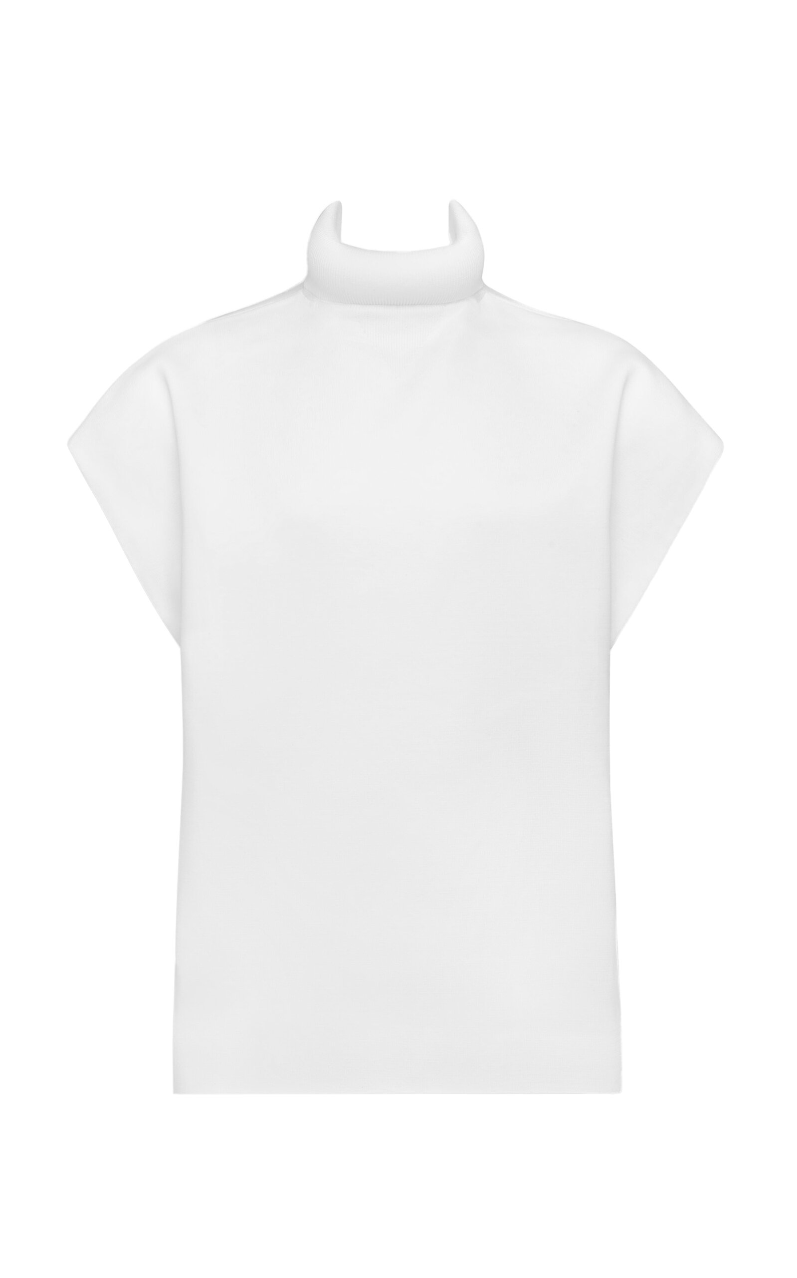 ALAÏA Wool-Blend Mini Shift Dress - White - Women's Clothing