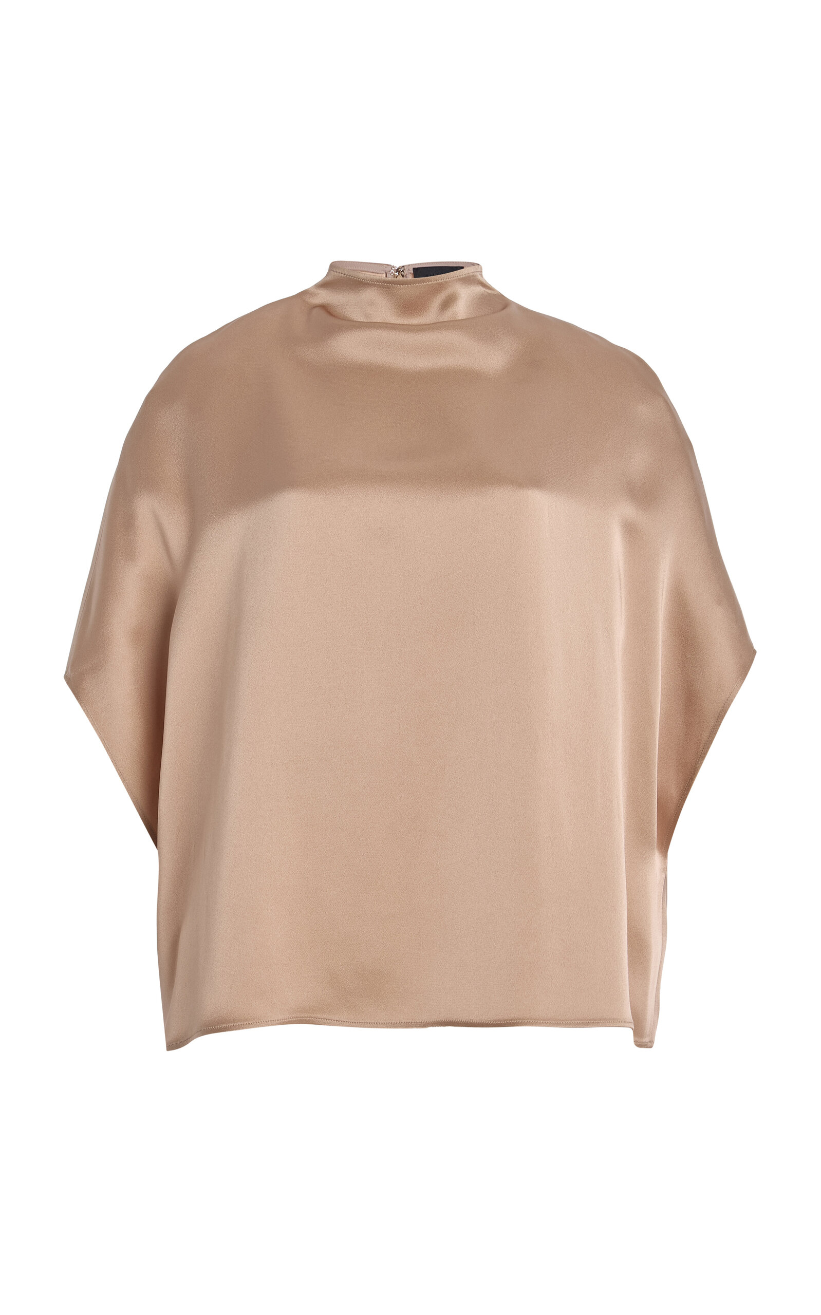 LAPOINTE Satin Cape Tee - Neutral