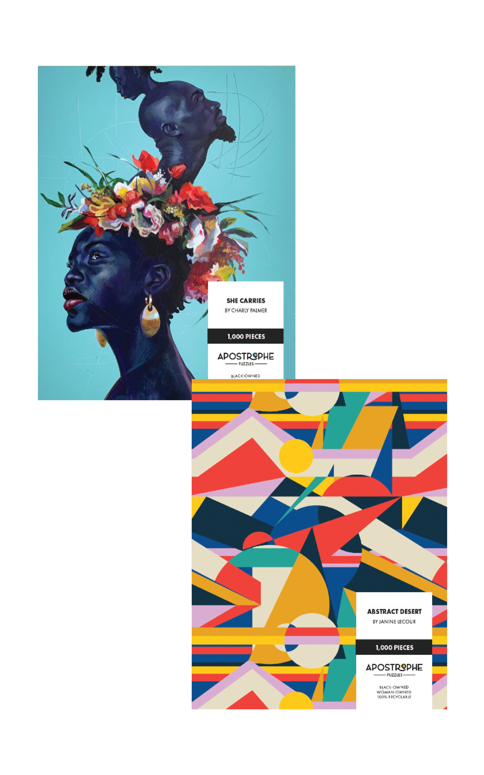 Apostrophe Puzzles Abstract Desert Janine Lecour And She Carries By Charly Palmer In Multi