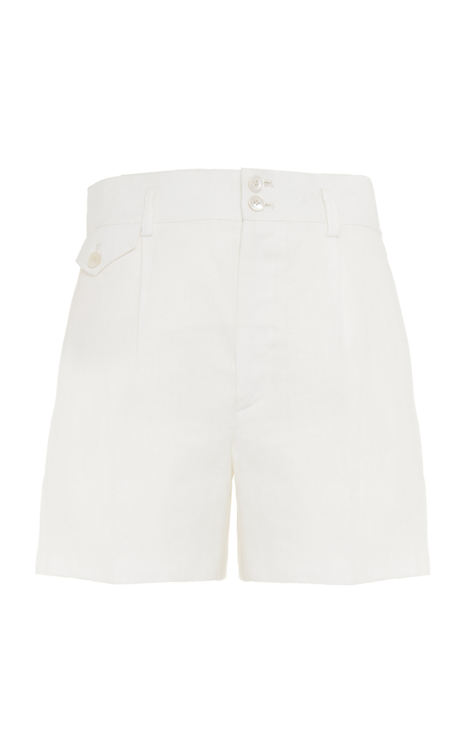 Denise Mid-Rise Linen Shorts