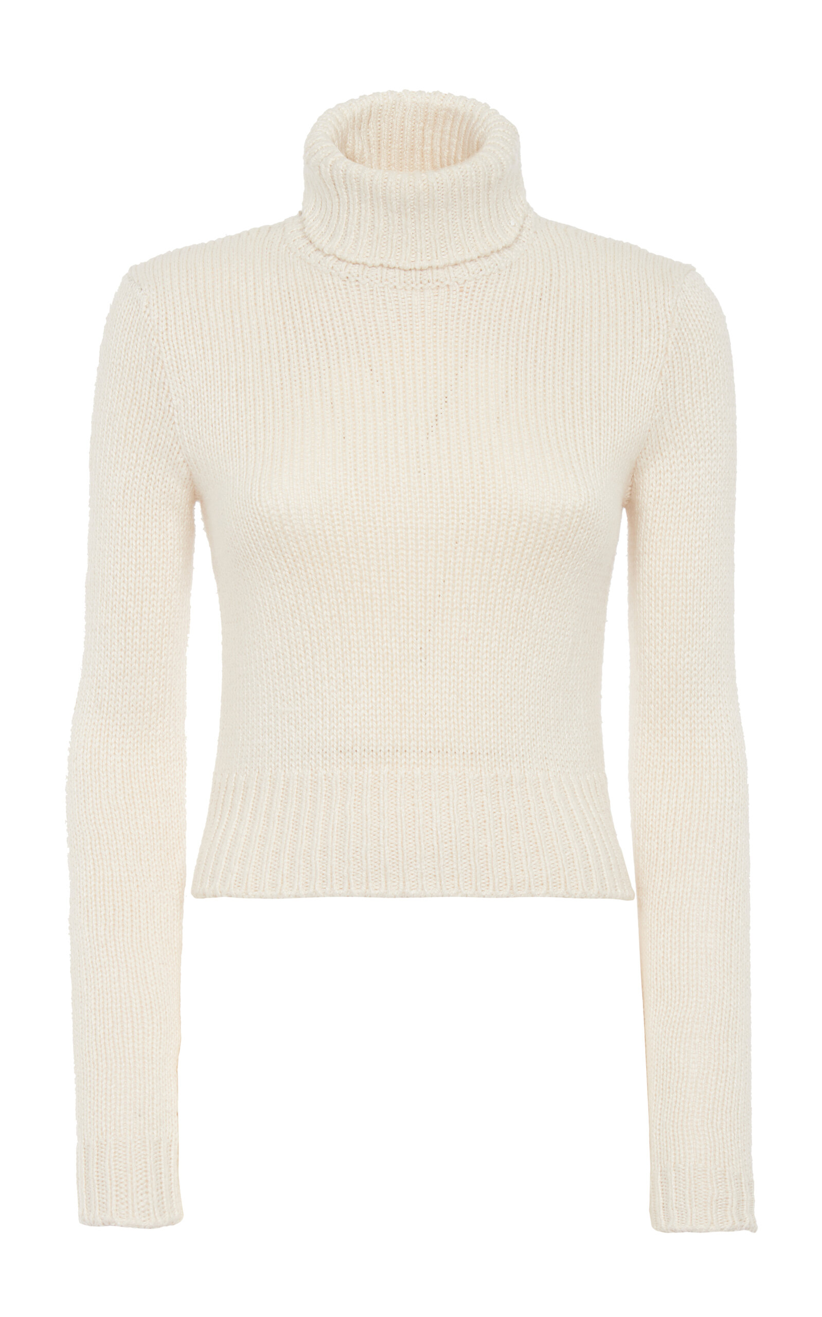 Knit Silk Jersey Turtleneck
