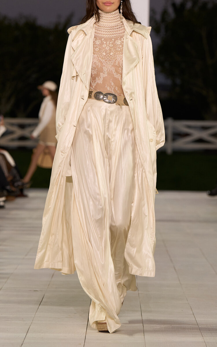 Polo Ralph Lauren Delilah Floral Lace Top In Ivory