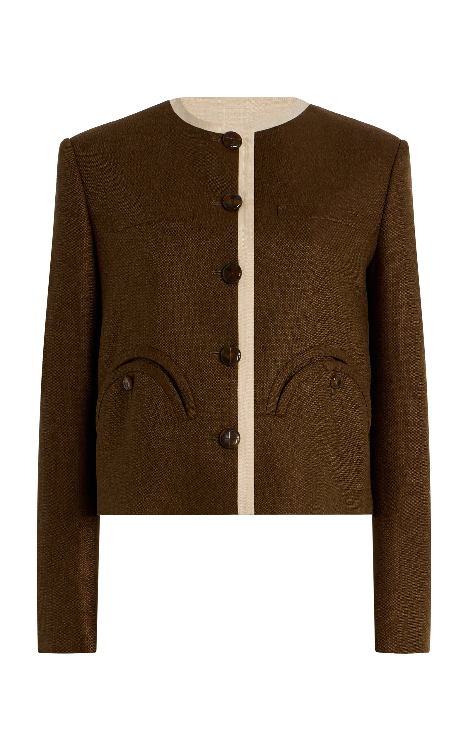 Blazé Milano Shamo Silk Jacket - Brown