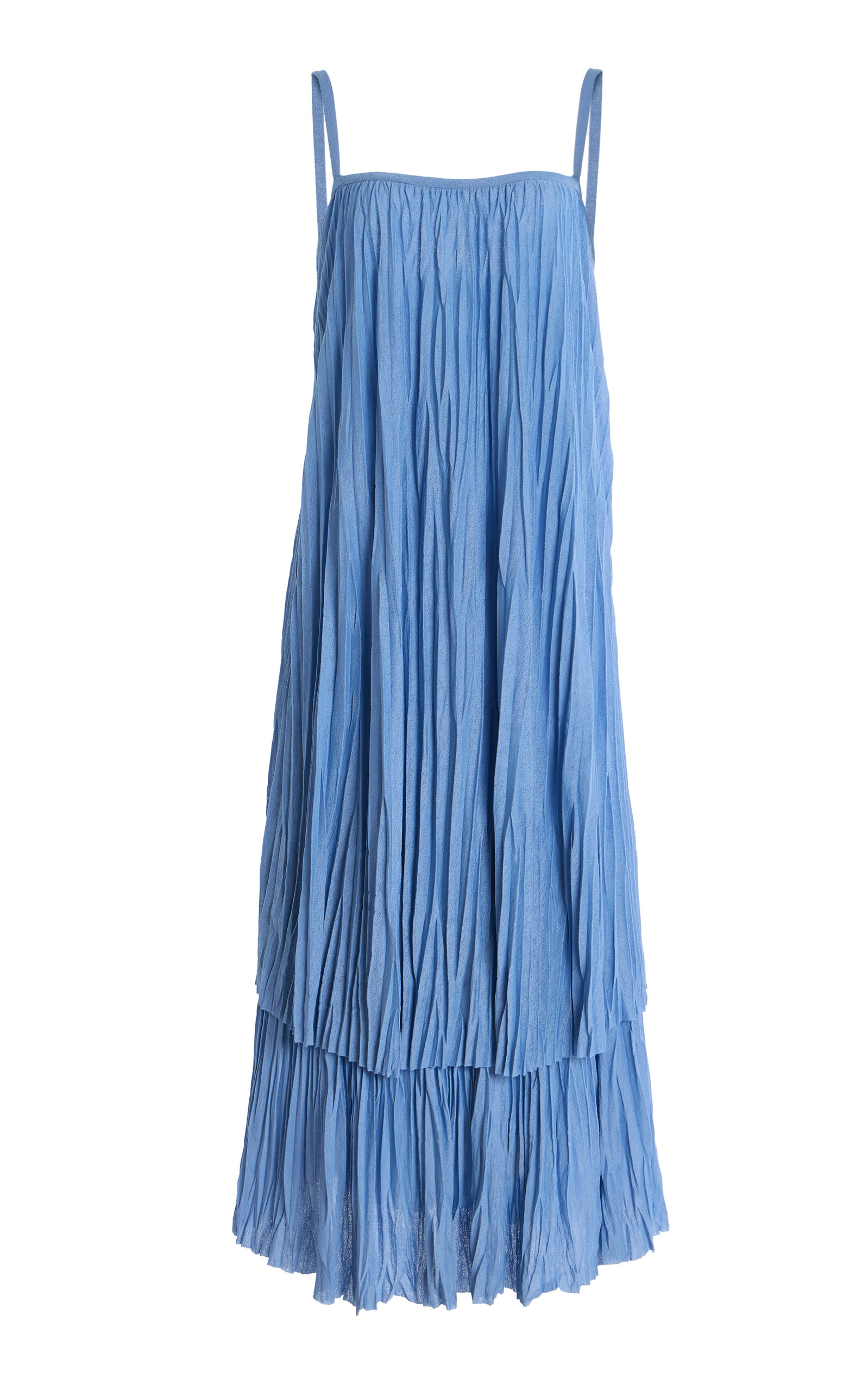 Proenza Schouler White Label Clyne Pleated Jersey Dress - Blue