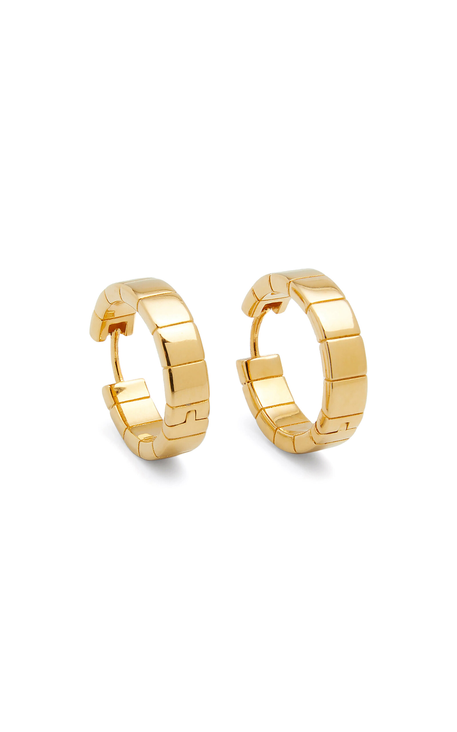 IVI Wide Signore Gold-Plated Hoop Earrings - Gold - OS - Moda Operandi
