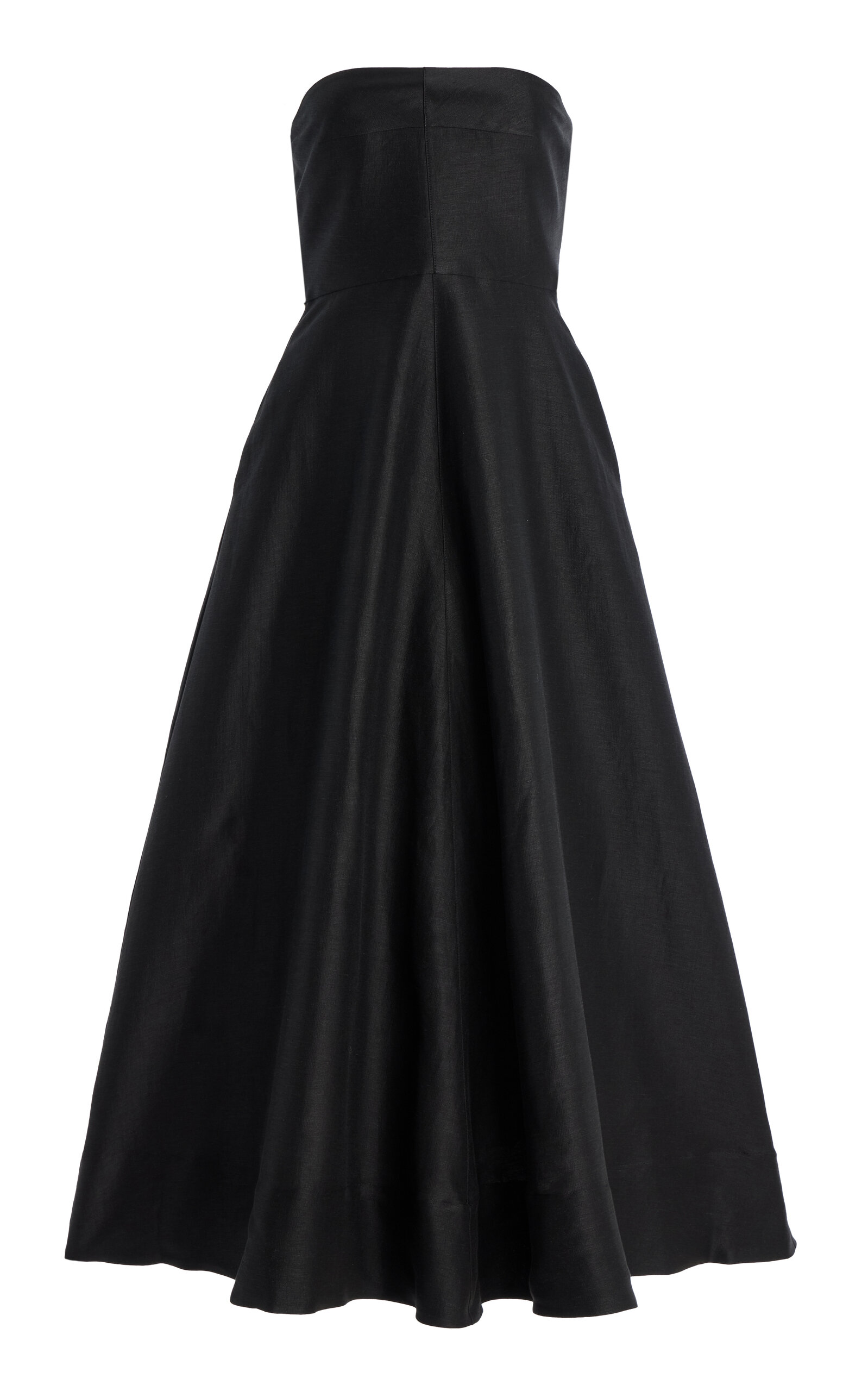 BONDI BORN Borrio Strapless Midi Dress - Black
