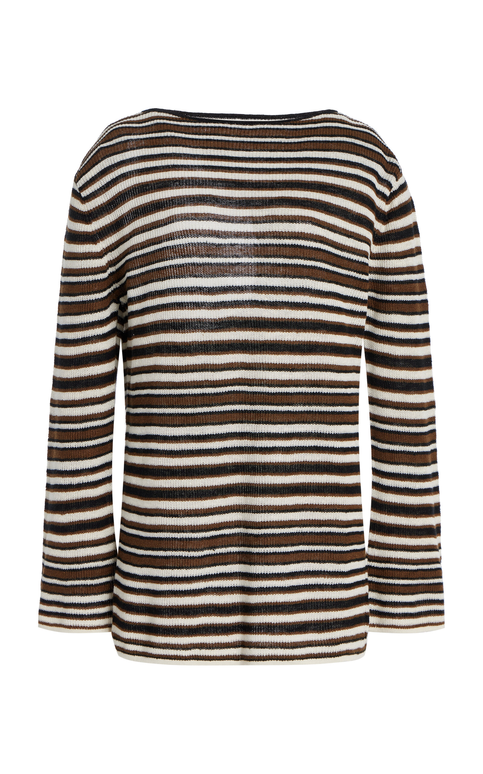Elce Aura Knit Linen Mini Dress In Stripe