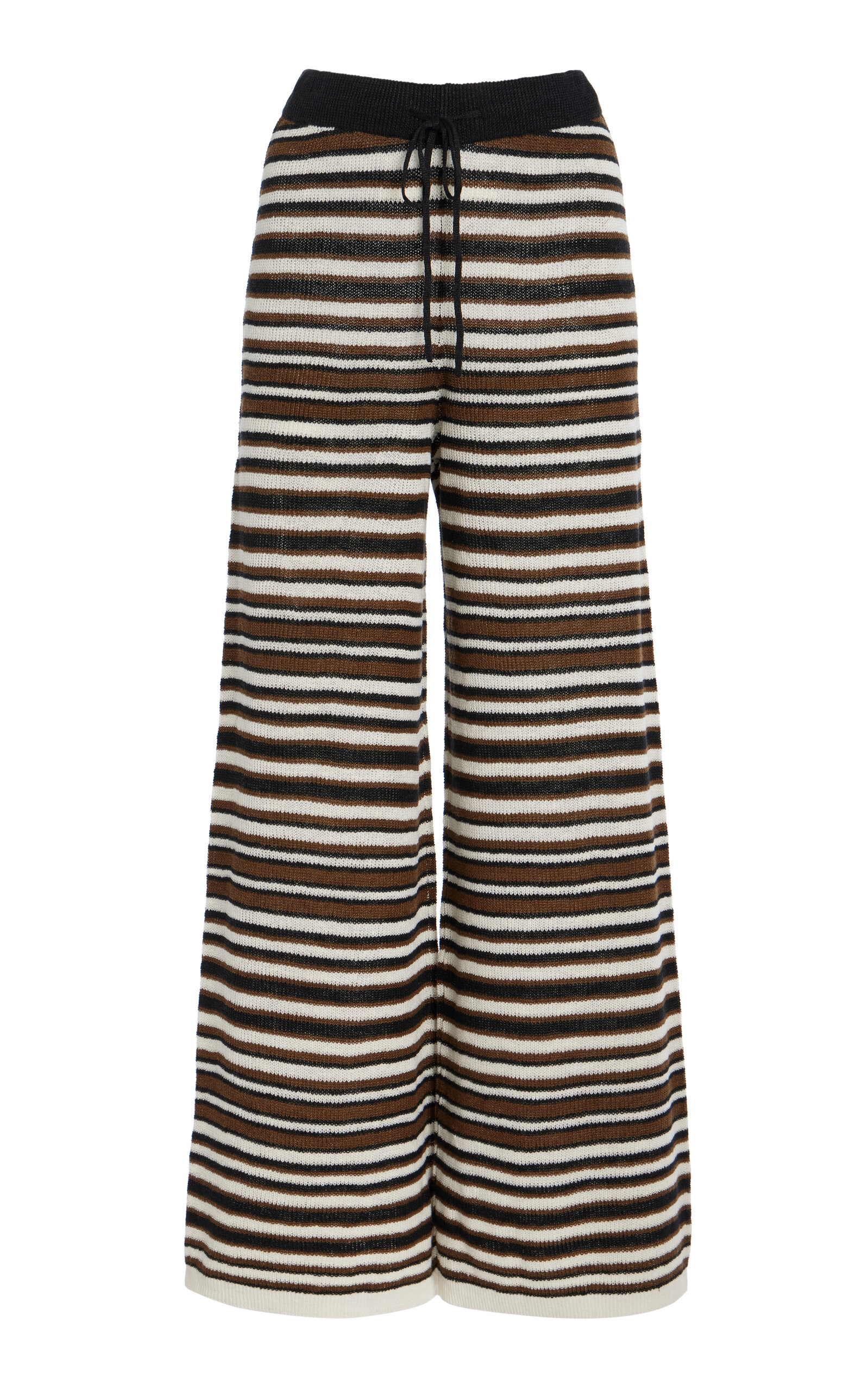 Exclusive Aura Knit Linen Wide-Leg Pants