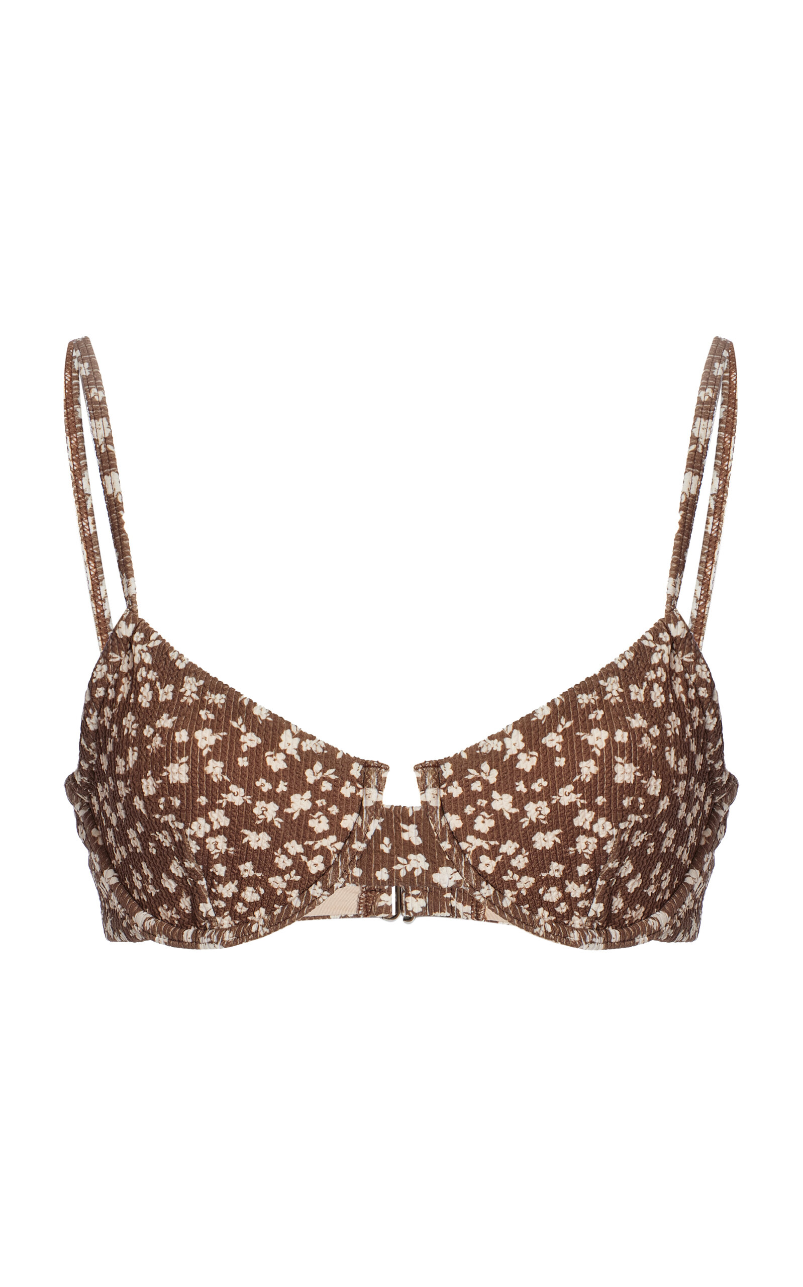 Exclusive Mae Textured Bustier Bikini Top