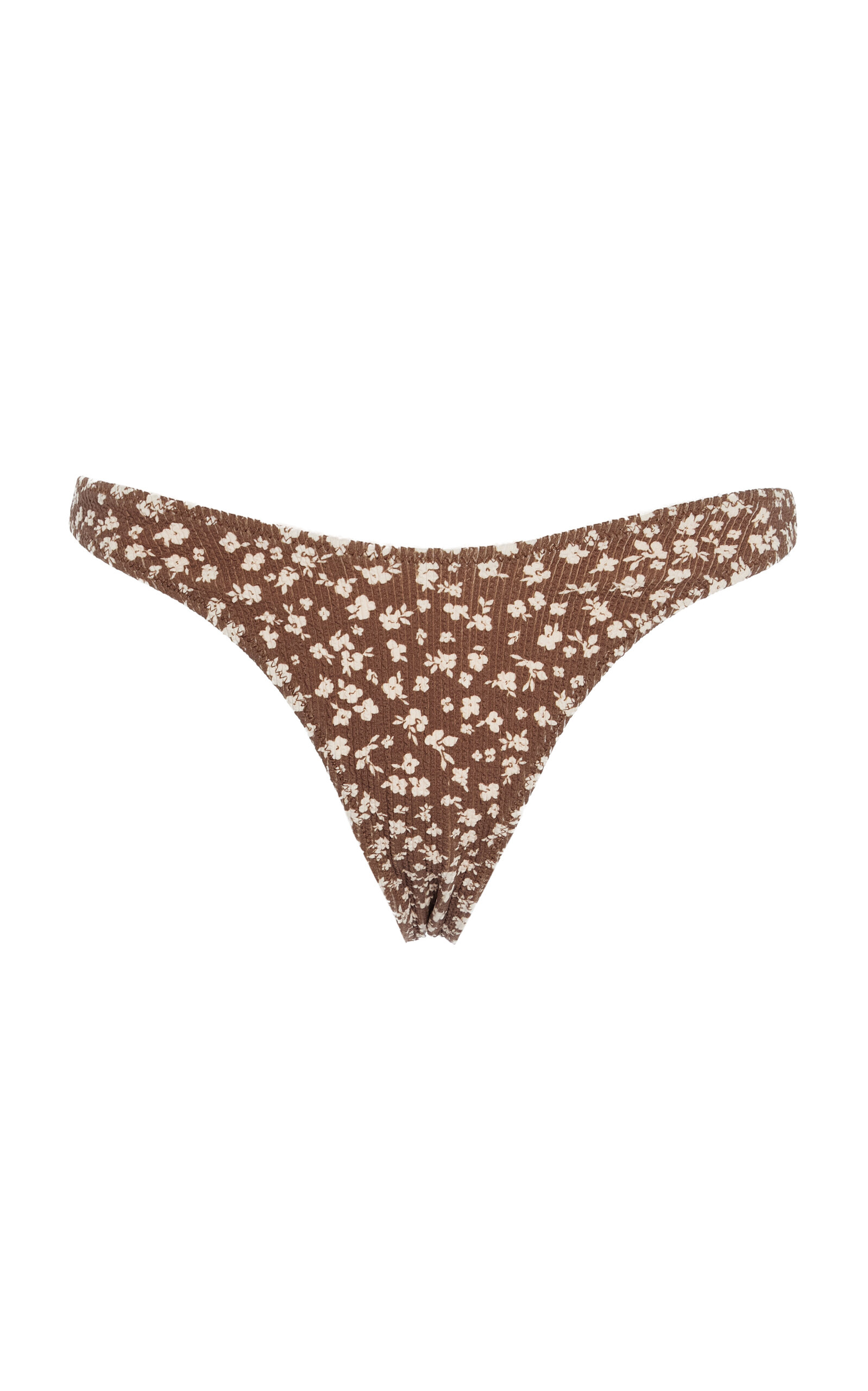 Elce Max Textured Bikini Bottom In Brown