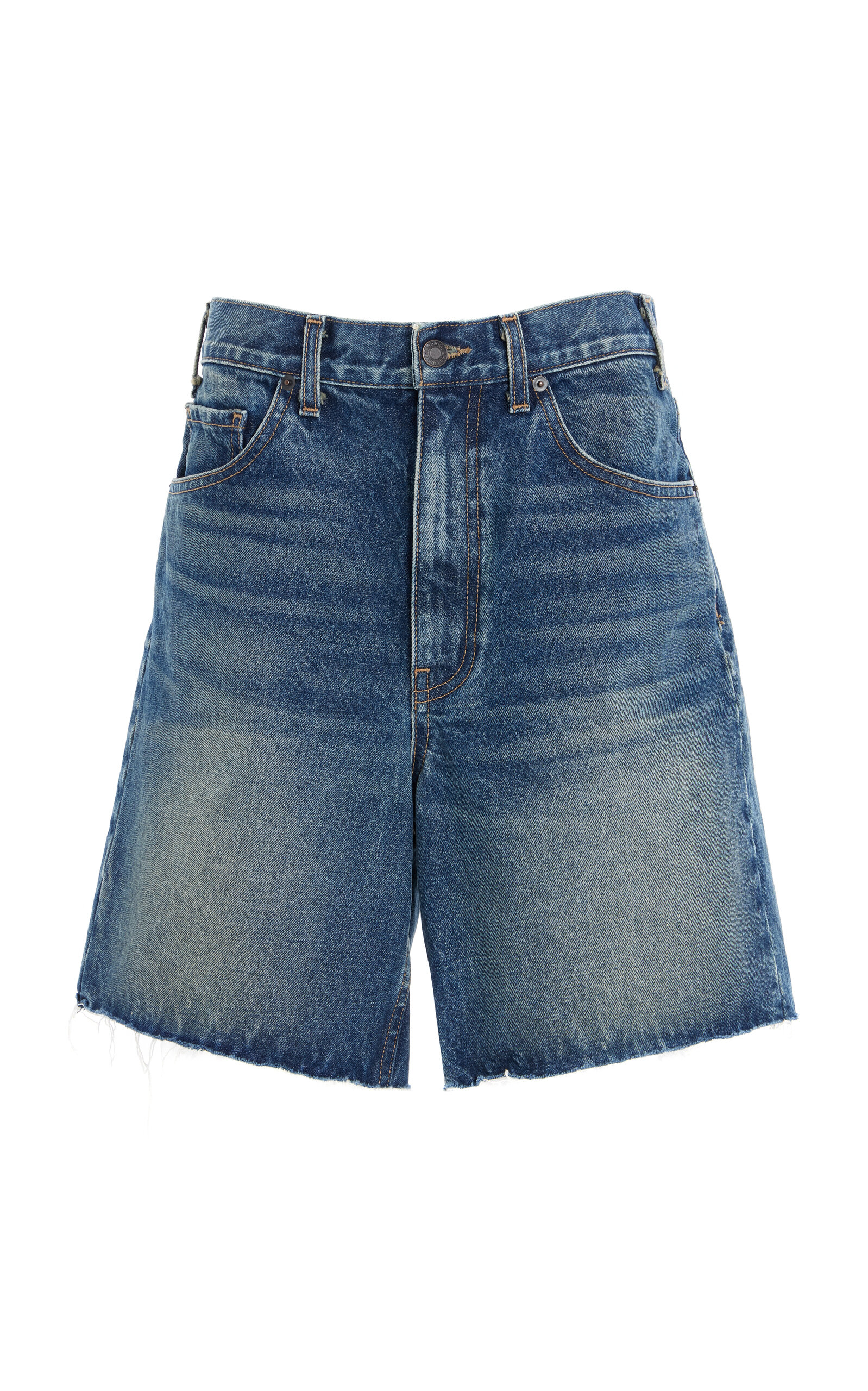 NILI LOTAN Russel Denim Shorts - Blue